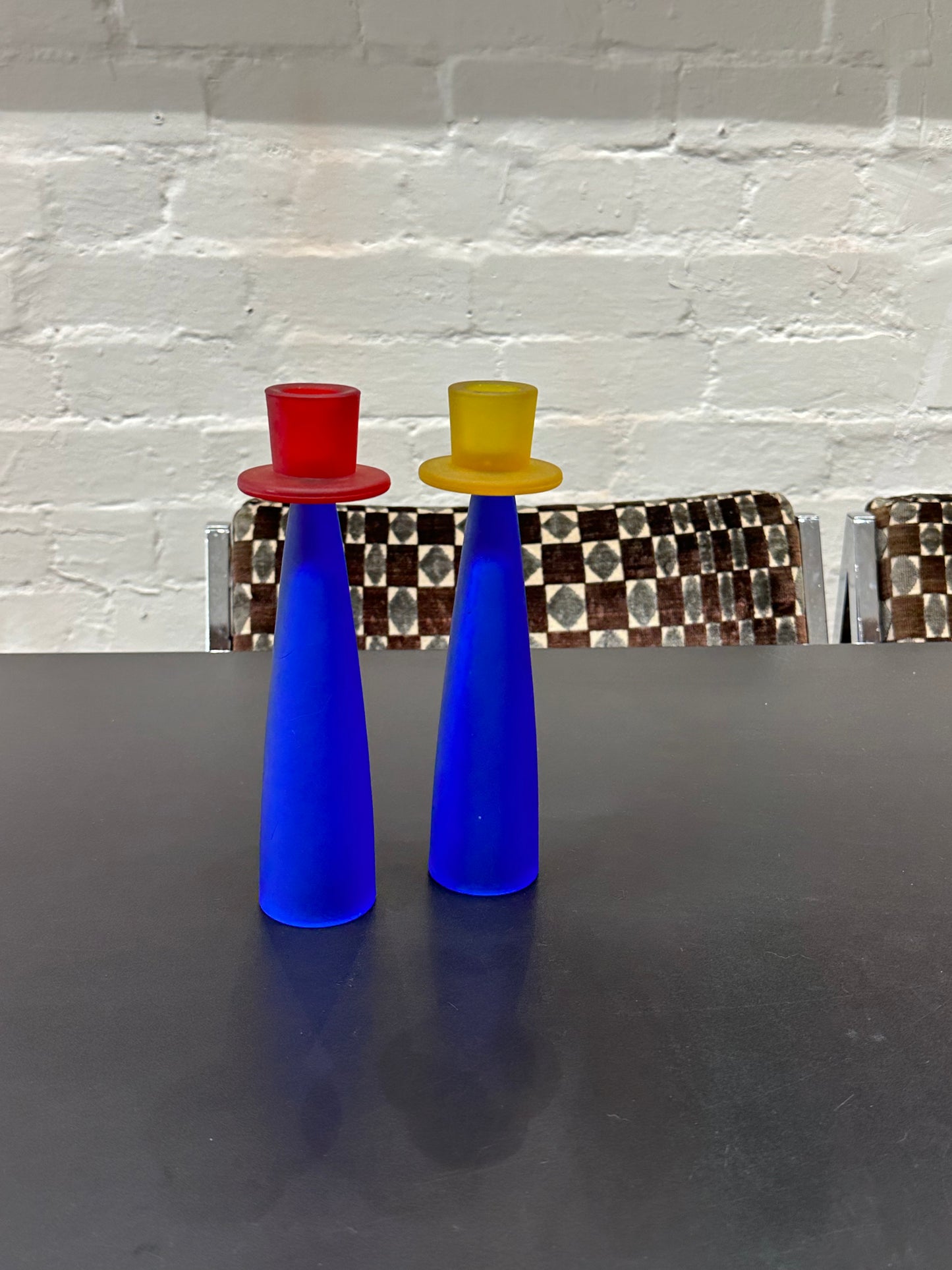 Glass Candlesticks