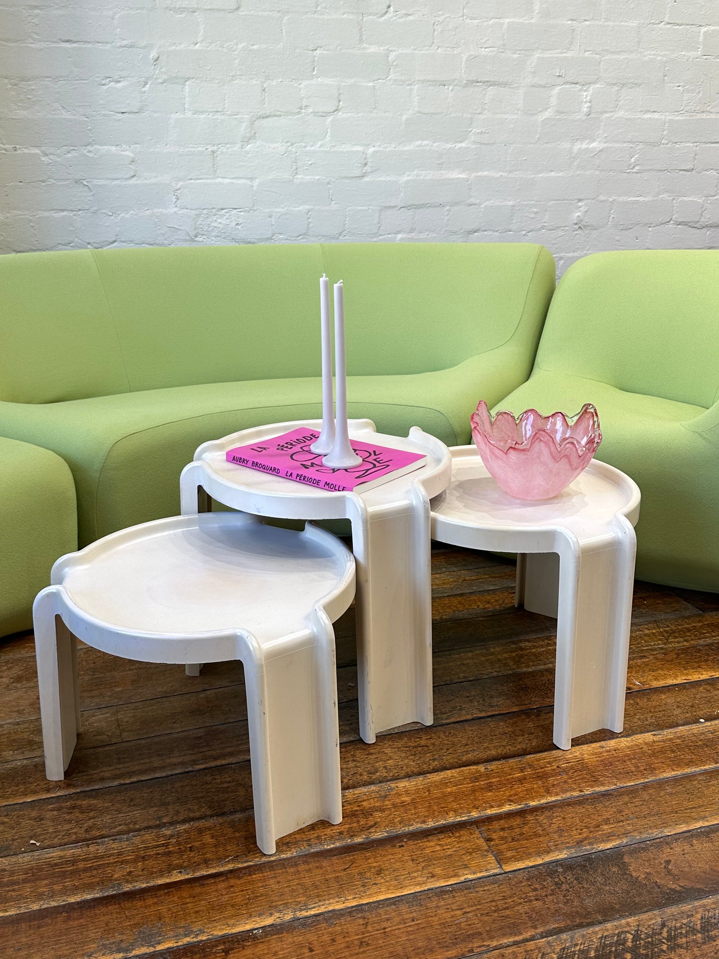 Kartell Nesting Tables in white
