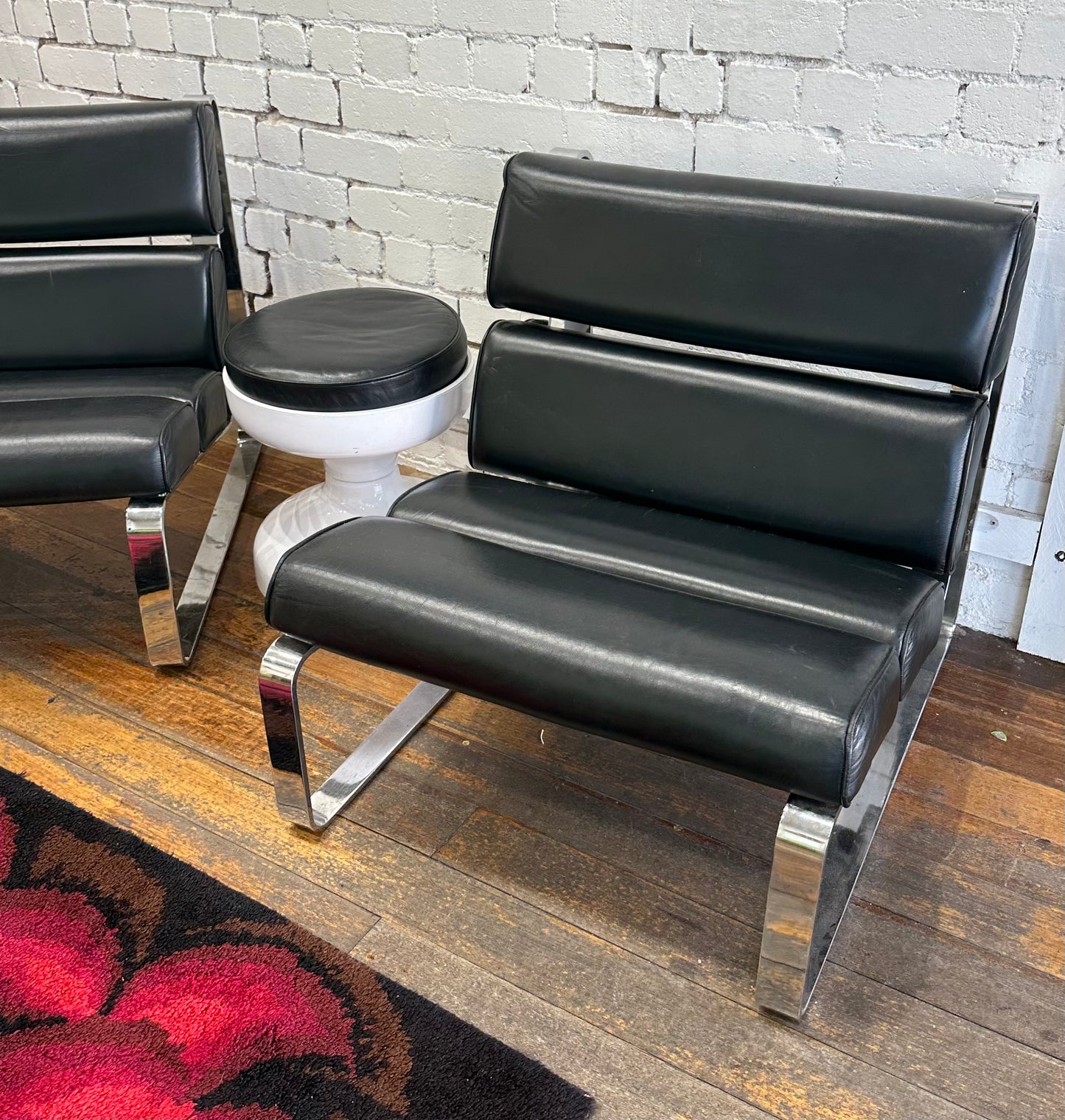 1970s Black Occasional Chairs