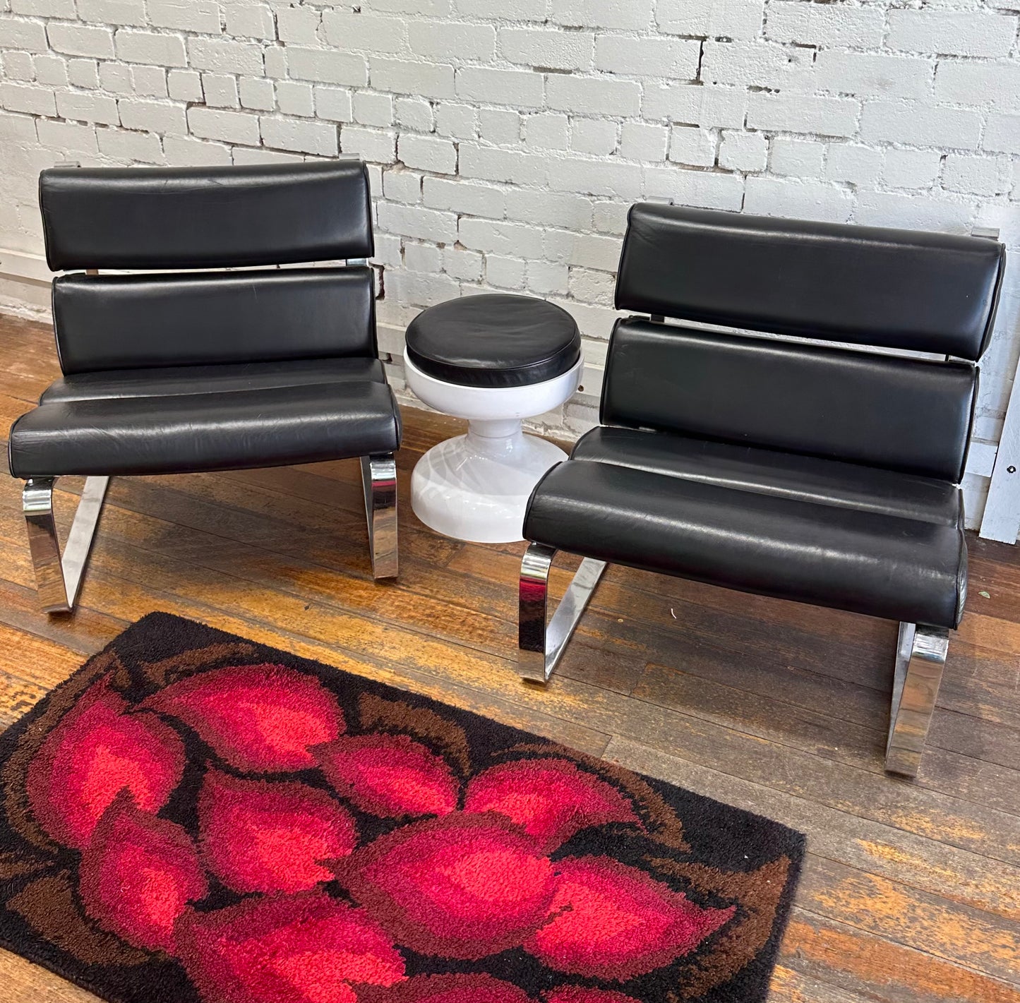 1970s Black Occasional Chairs