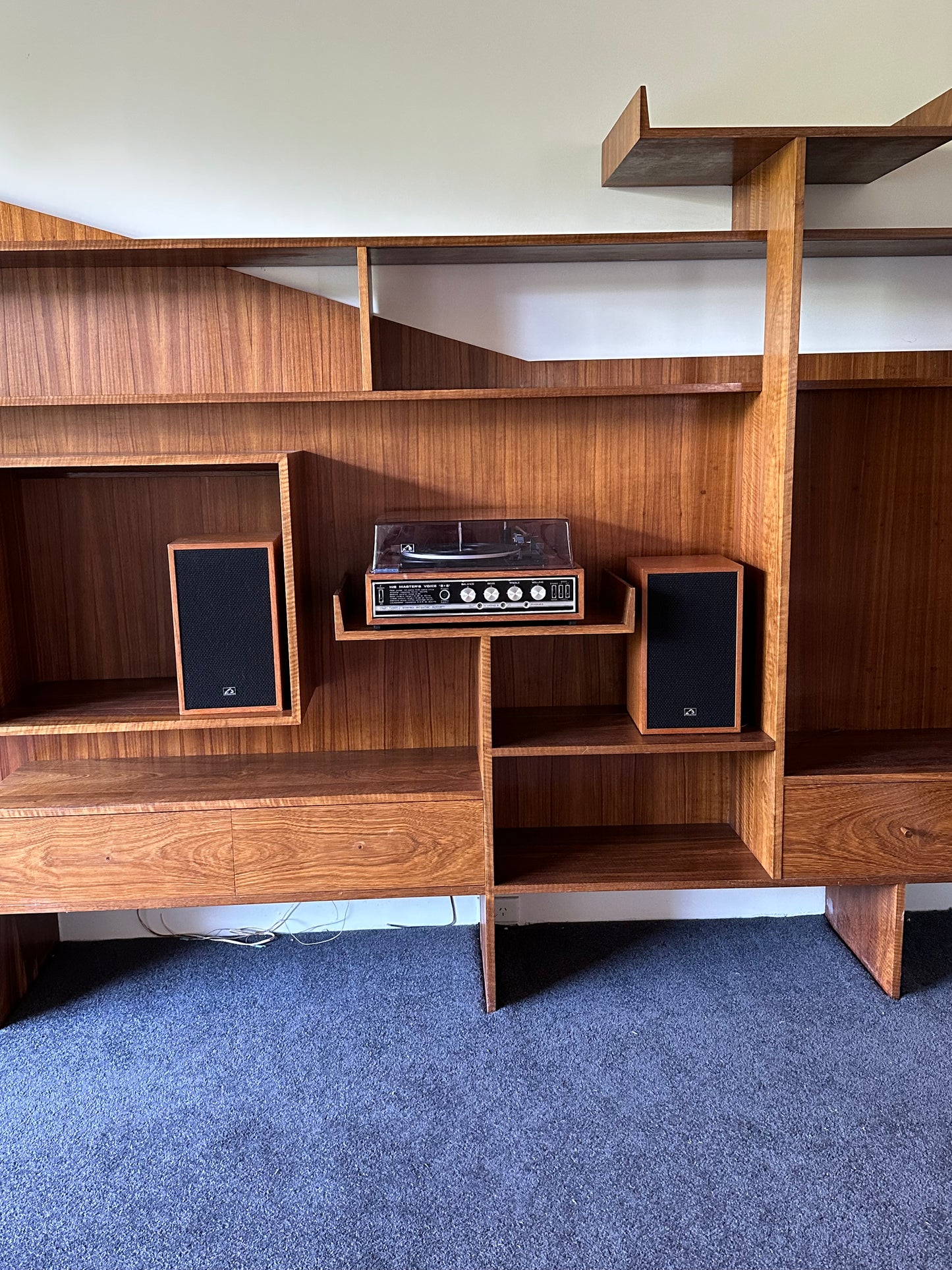 His Masters Voice Record Player and Speakers