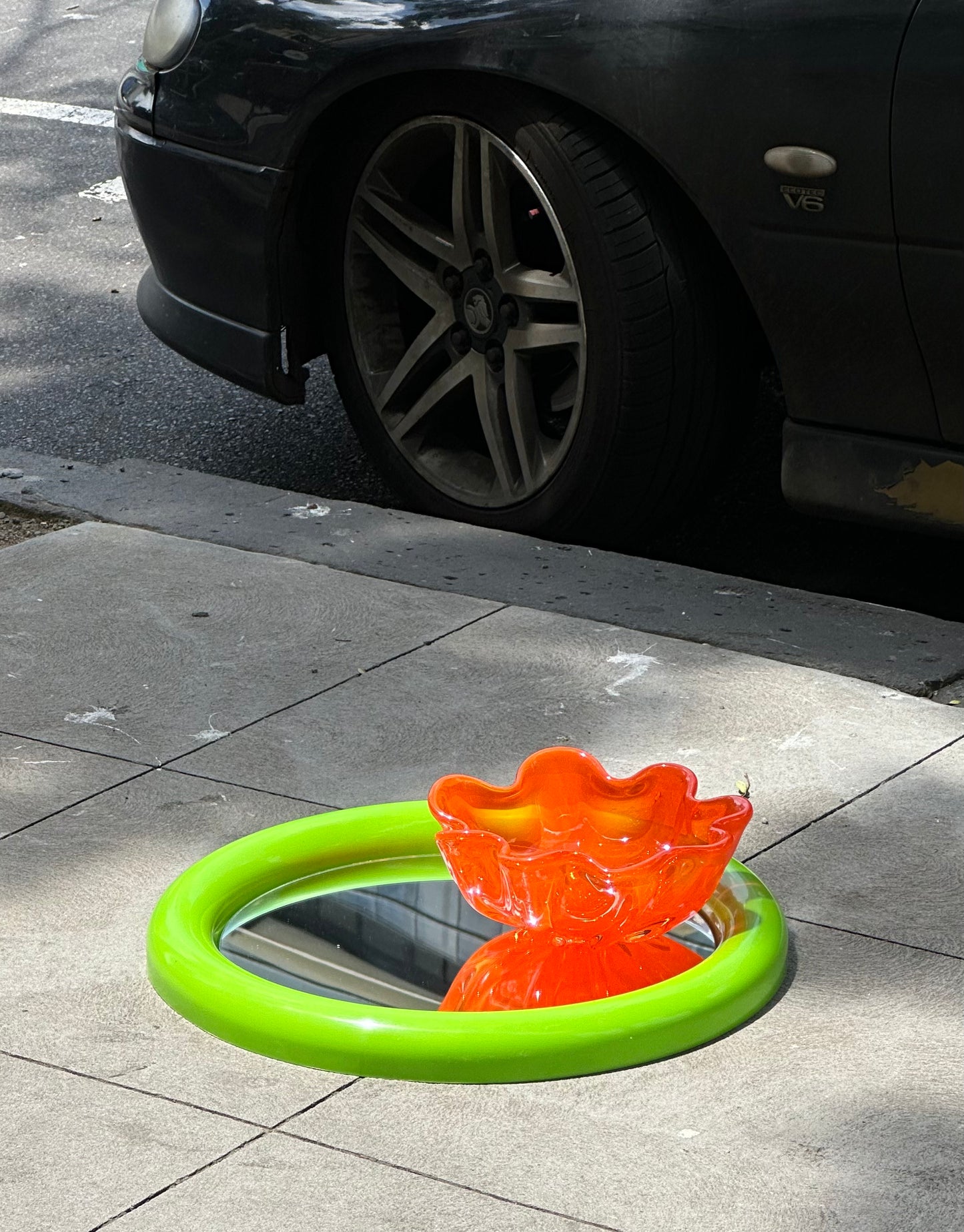 Orange Glass Bowl