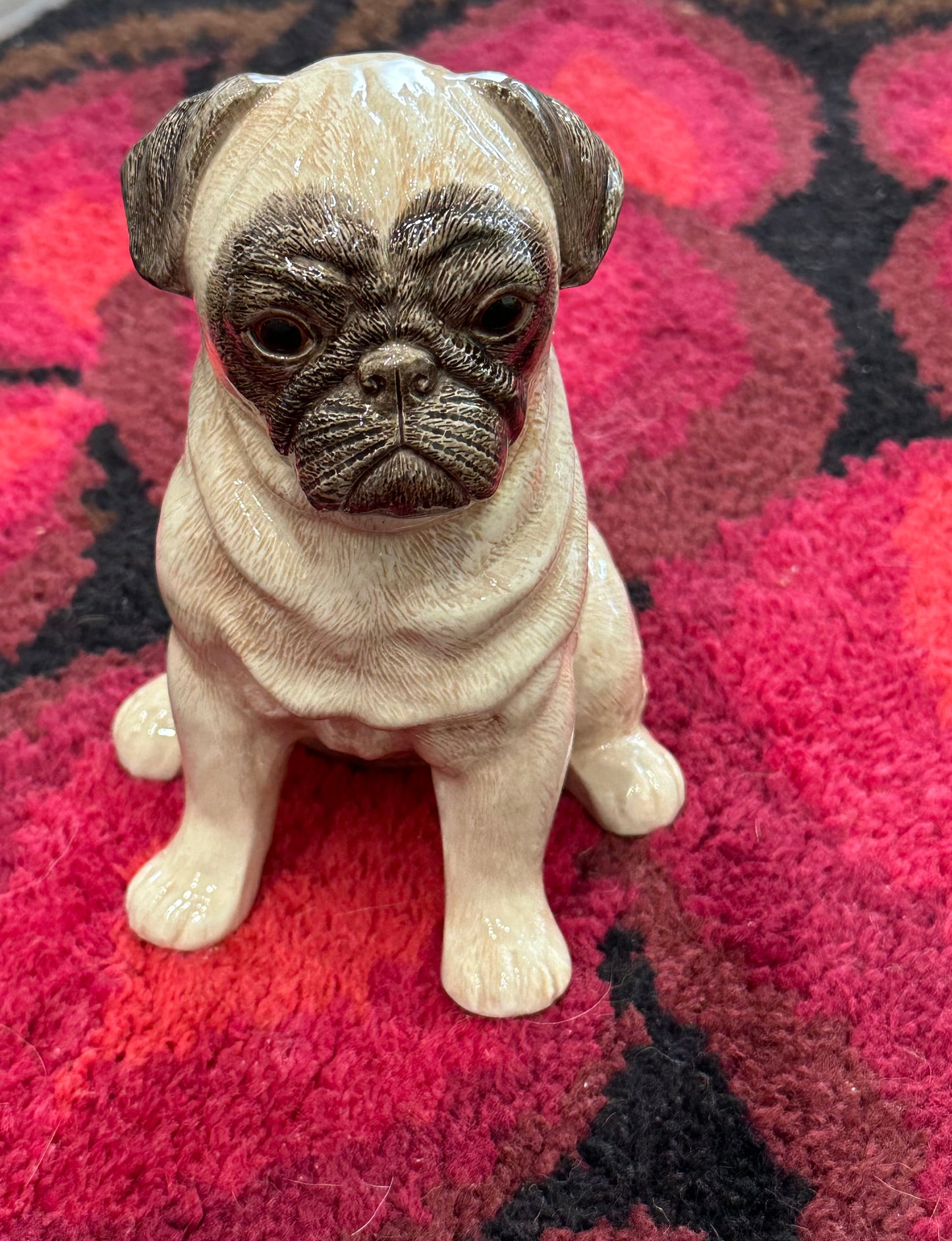 Ceramic 'Pug' Dog Sculpture