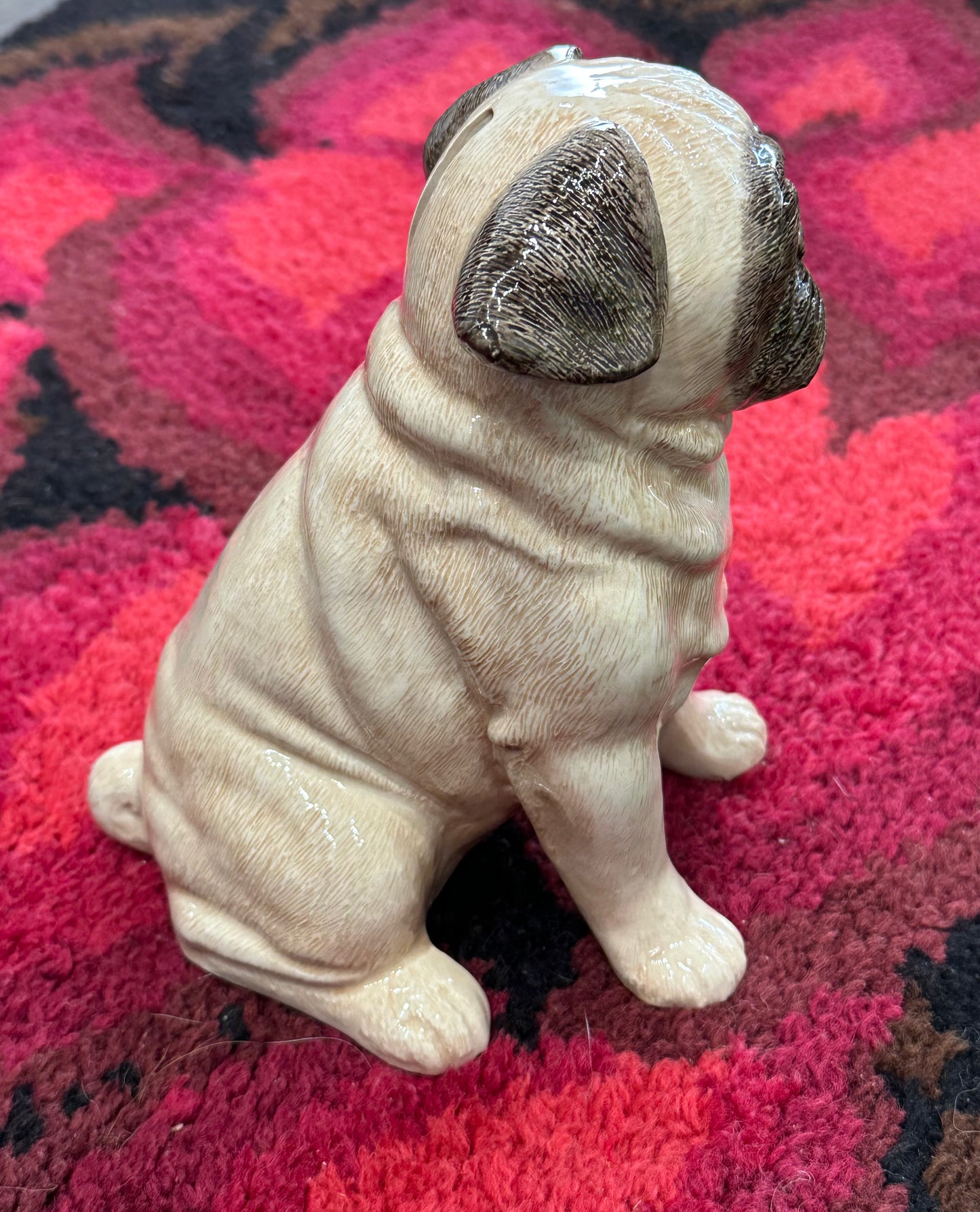 Ceramic 'Pug' Dog Sculpture