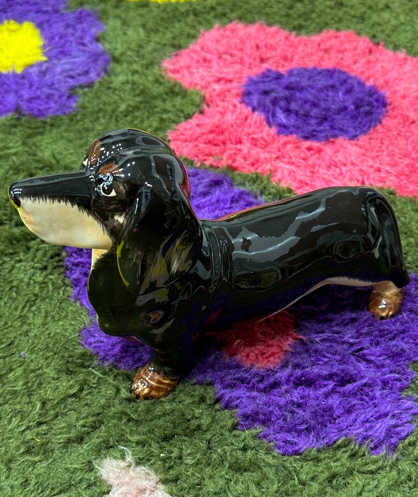 Ceramic 'Dachshund' Dog Sculpture