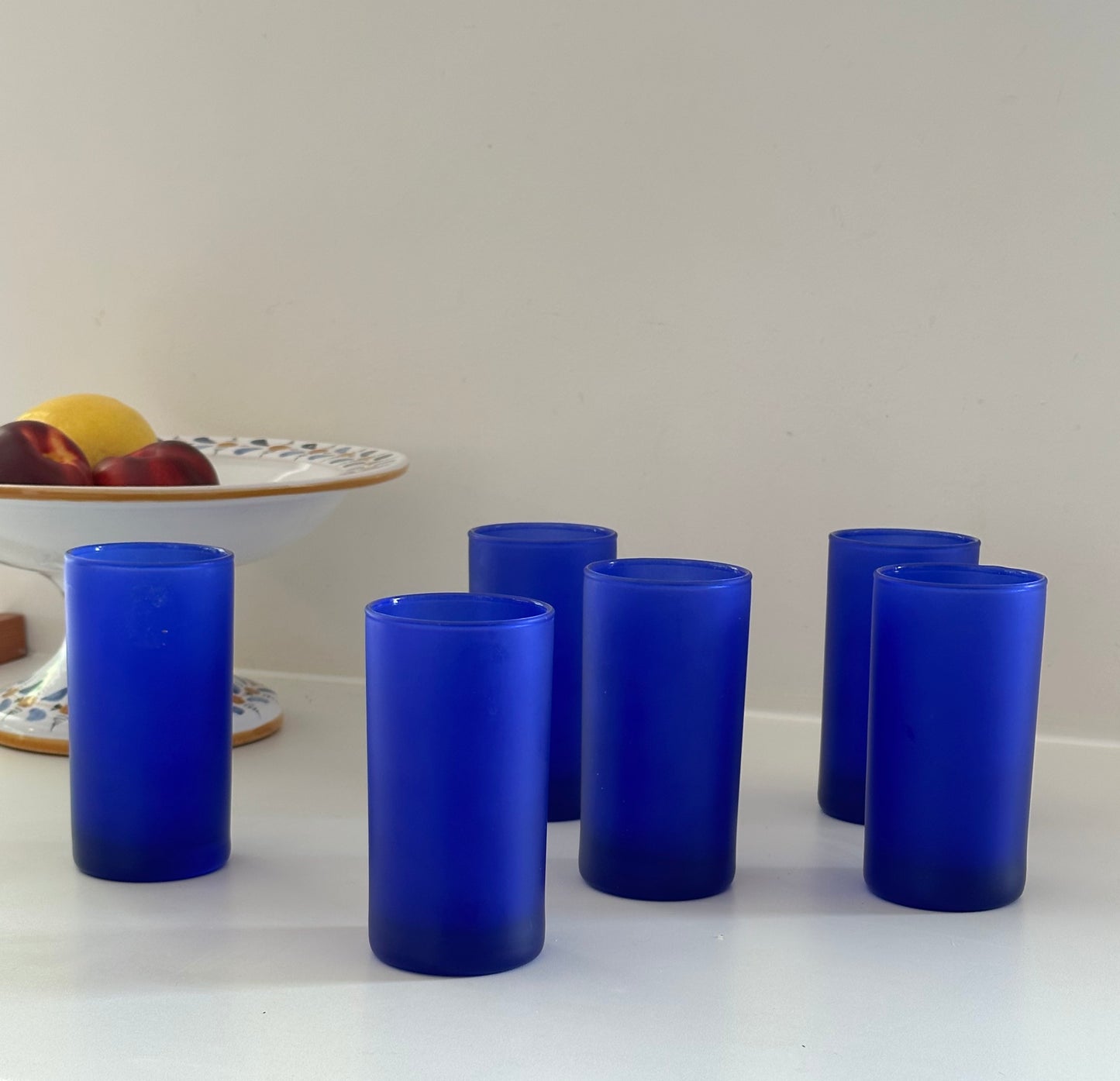 Royal Blue Drinking Glasses