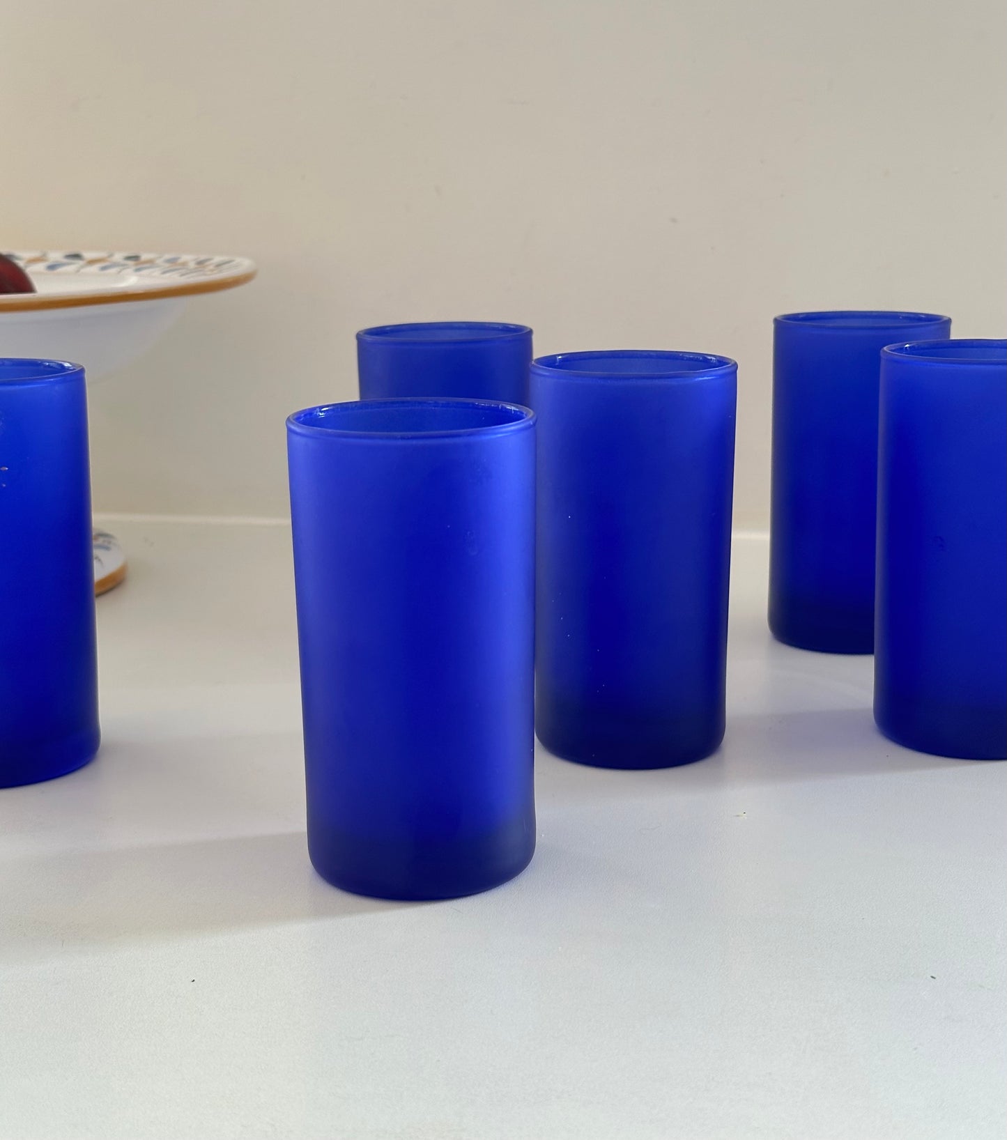 Royal Blue Drinking Glasses