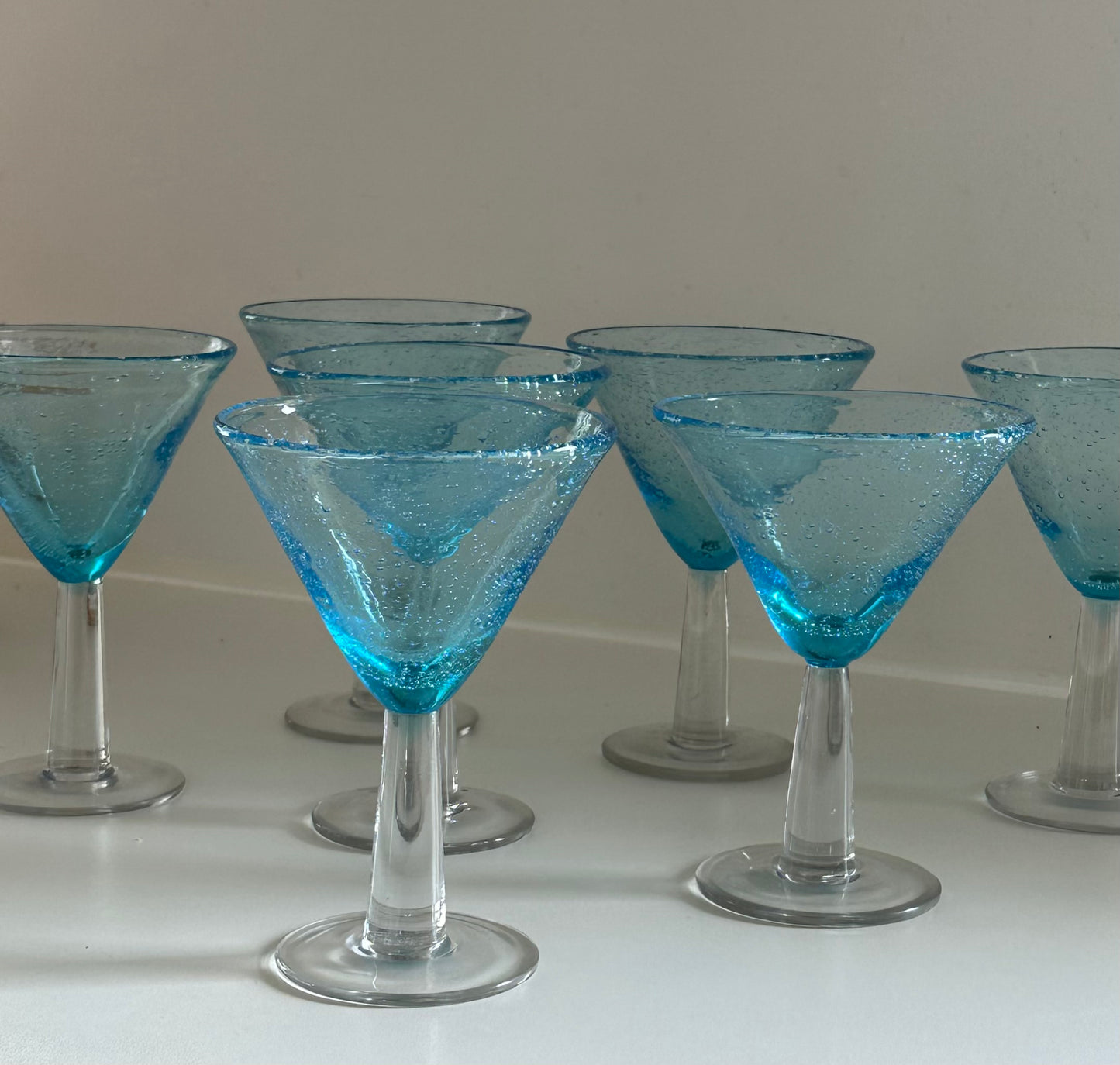 Set of 7 Cocktail Glasses