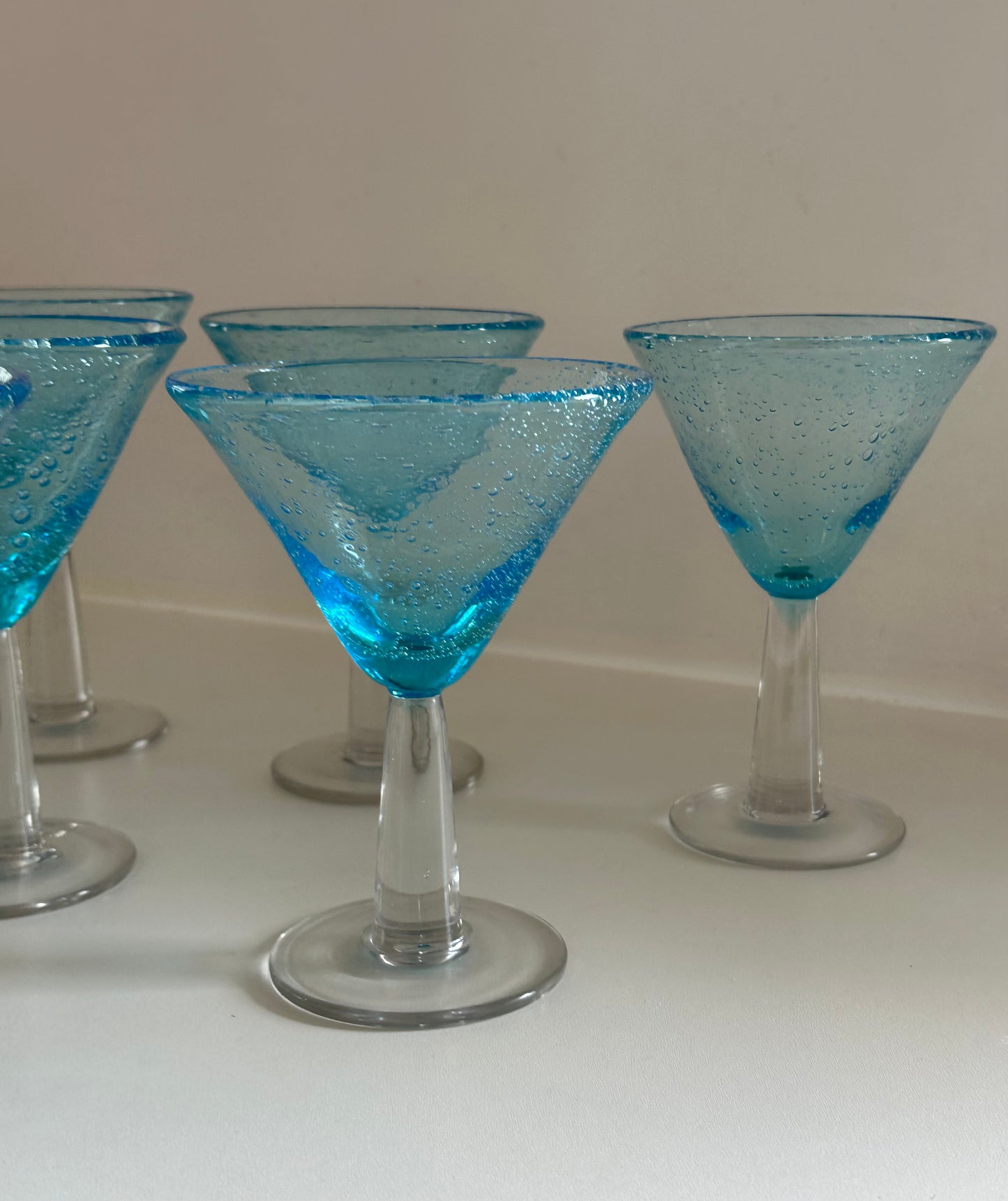 Set of 7 Cocktail Glasses