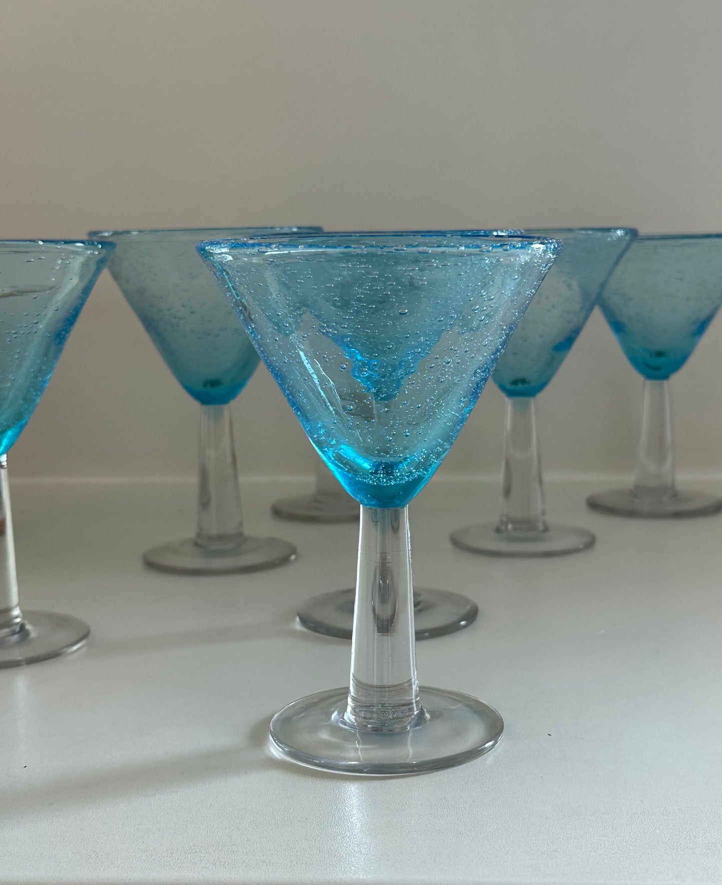Set of 7 Cocktail Glasses