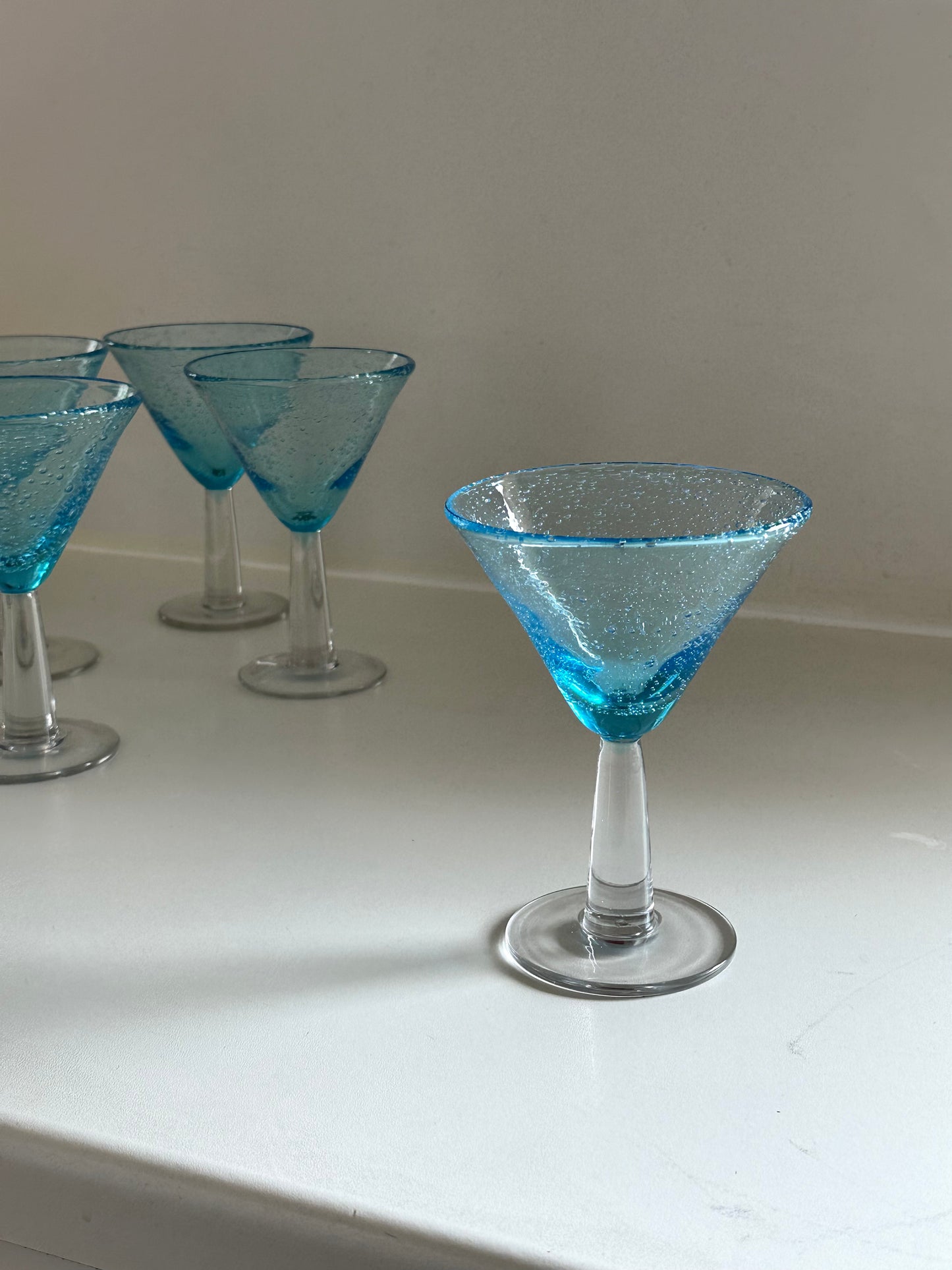 Set of 7 Cocktail Glasses