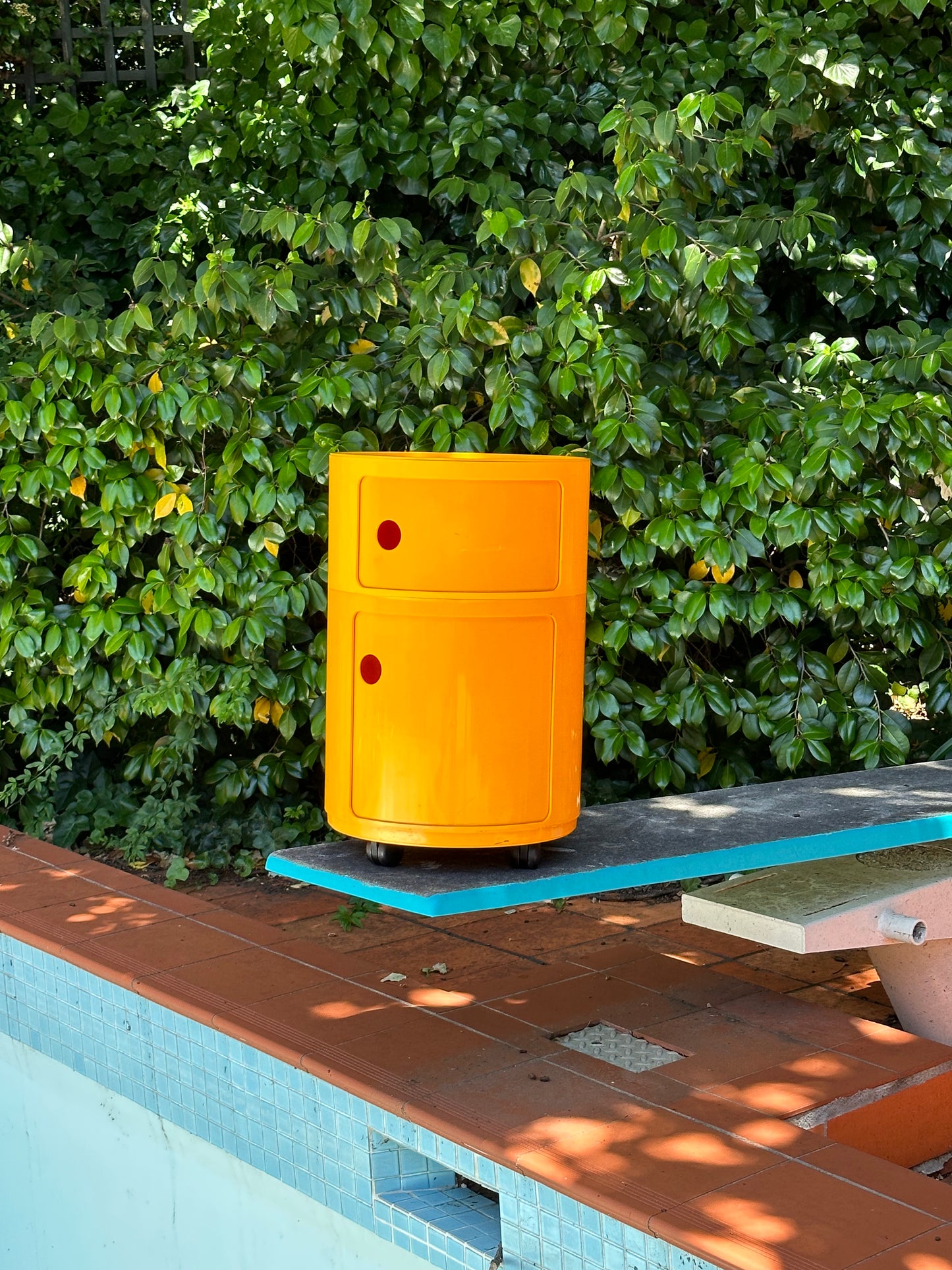 Kartell Componibili 2 Drawer Storage Unit in yellow