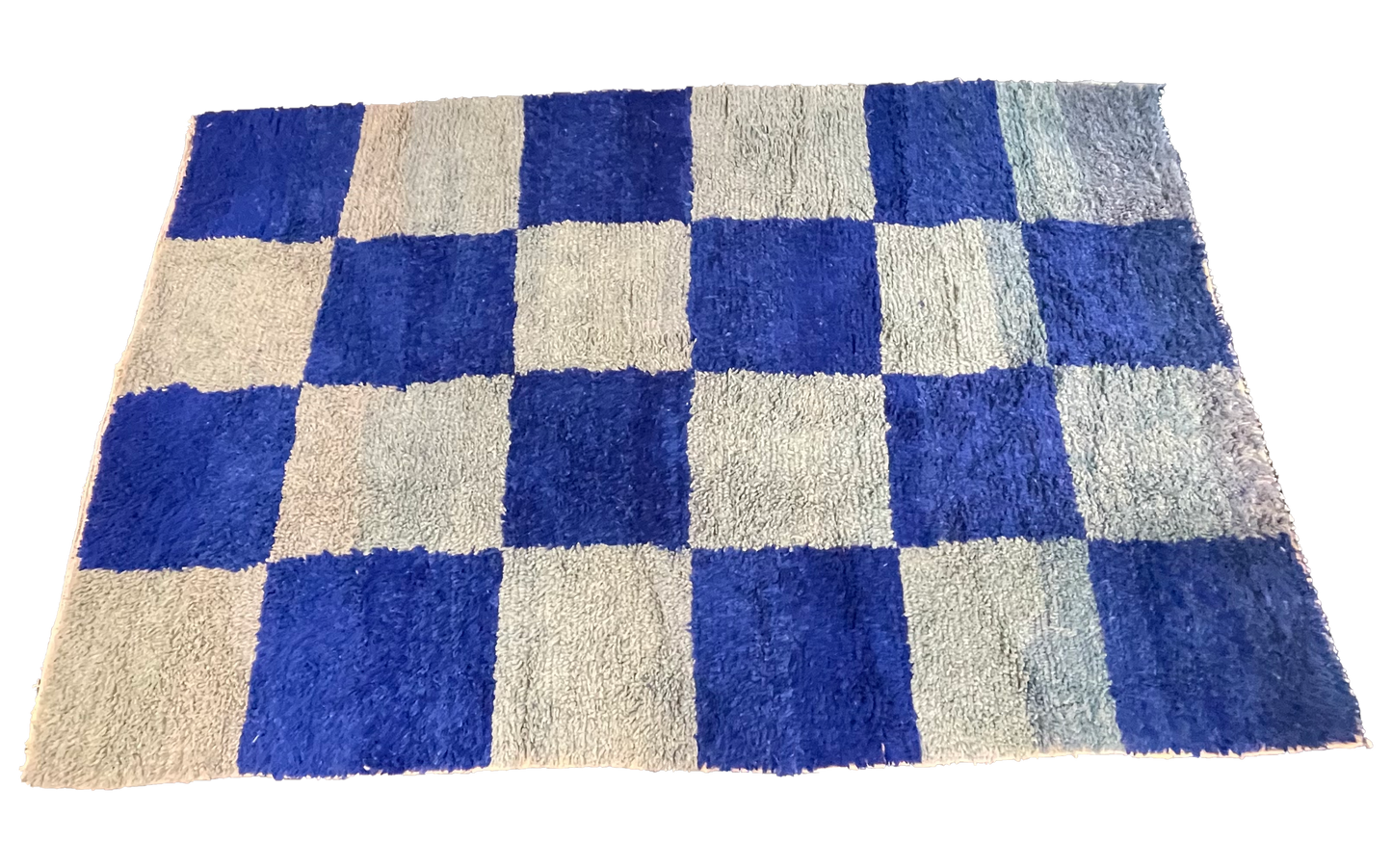 DIDI & DORA CHECKERED RUG in Blue