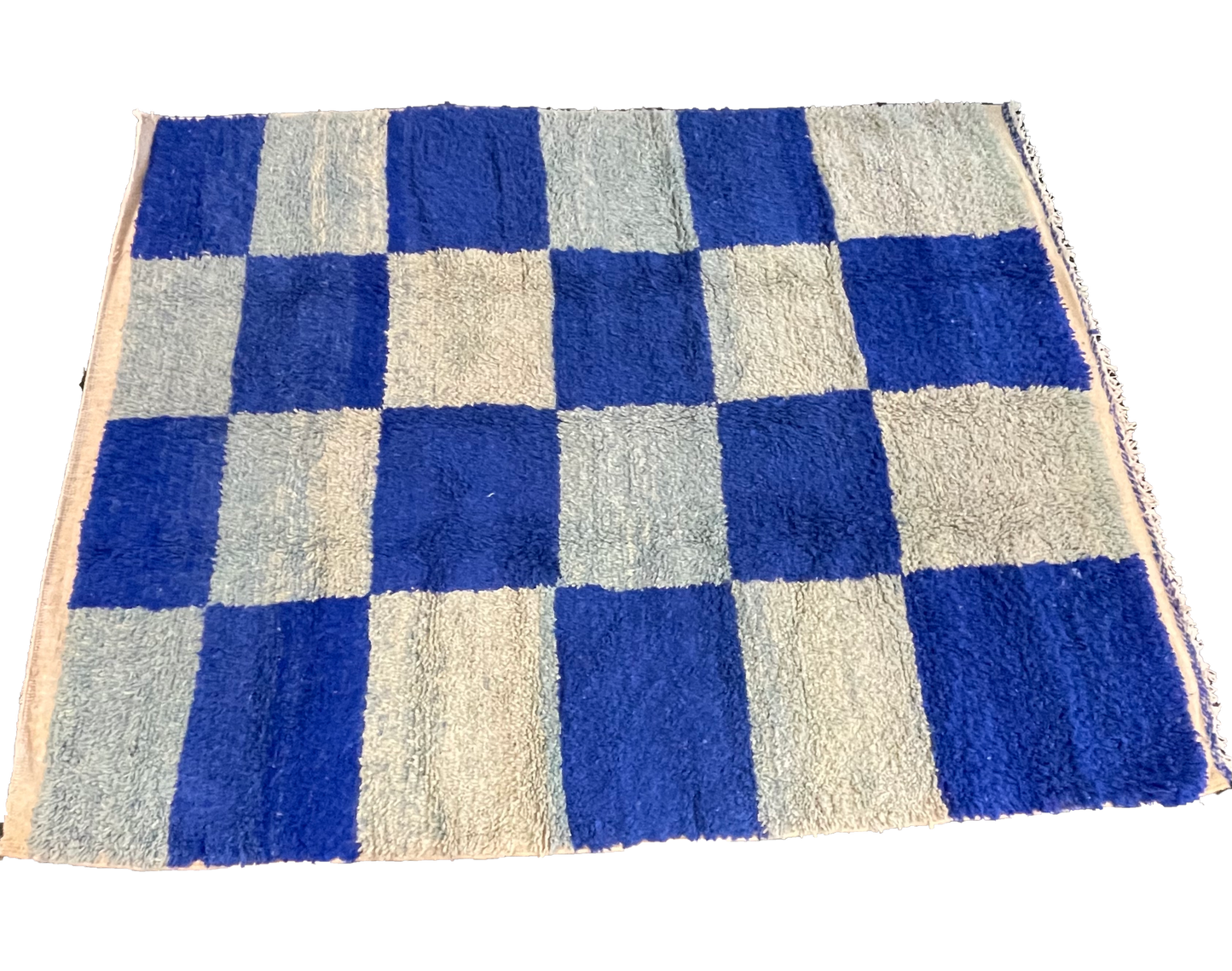 DIDI & DORA CHECKERED RUG in Blue