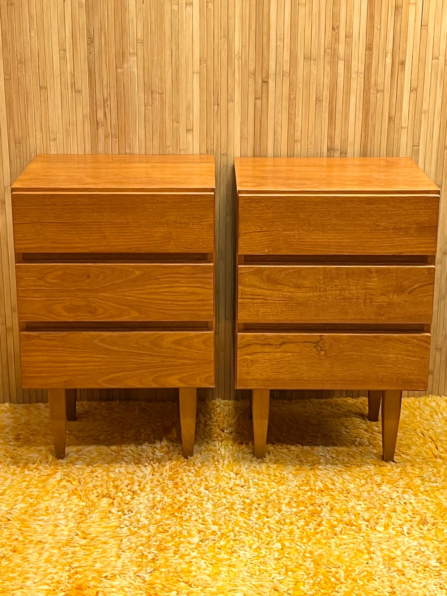 Pair of Teak Bedside Tables