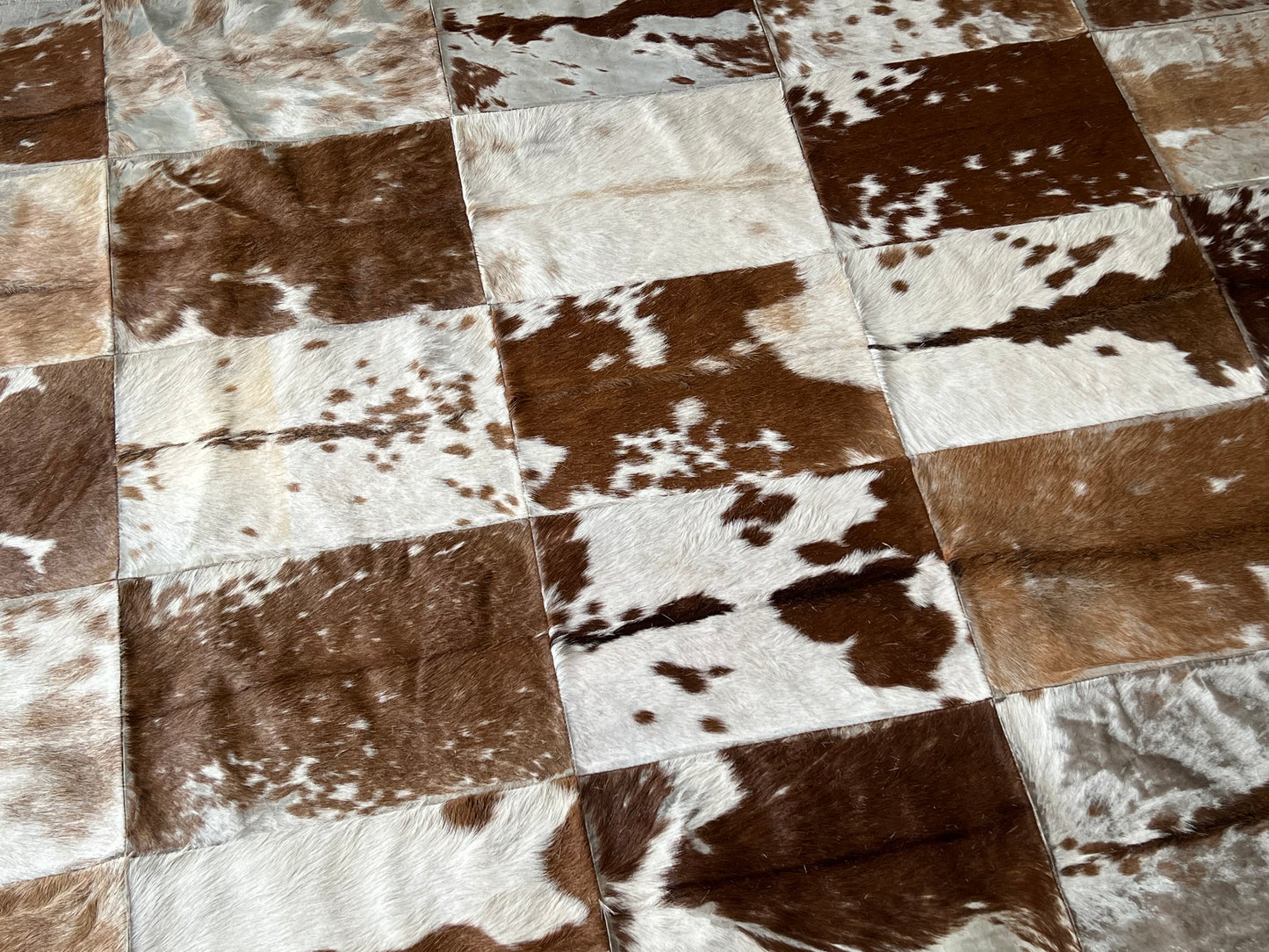 Patchwork Cow Hide Rug