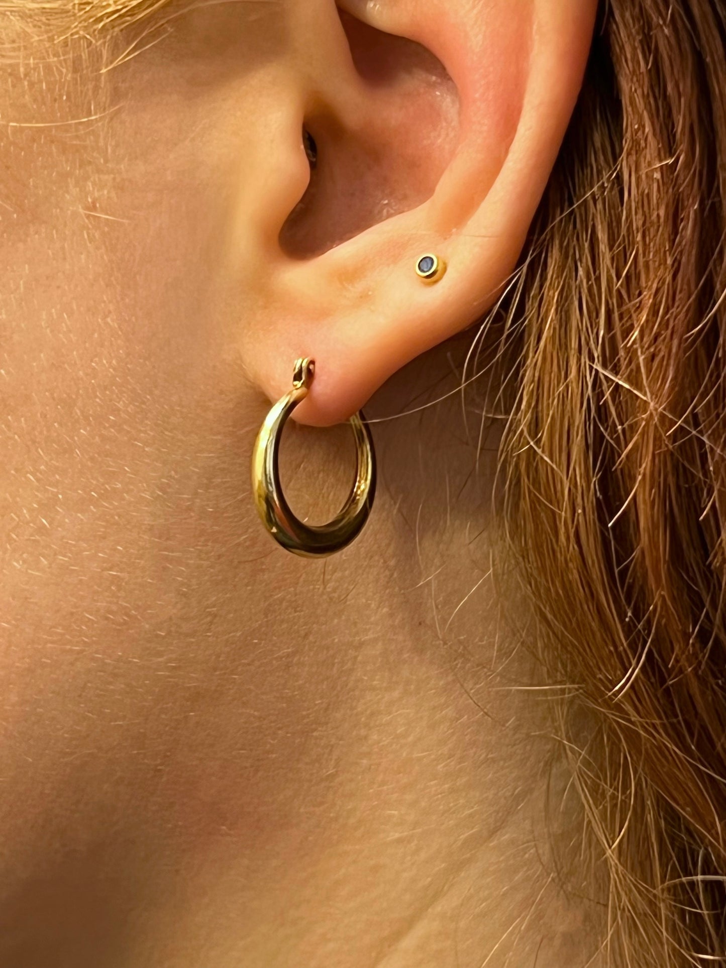 9CT Gold Mini Hoop Earrings