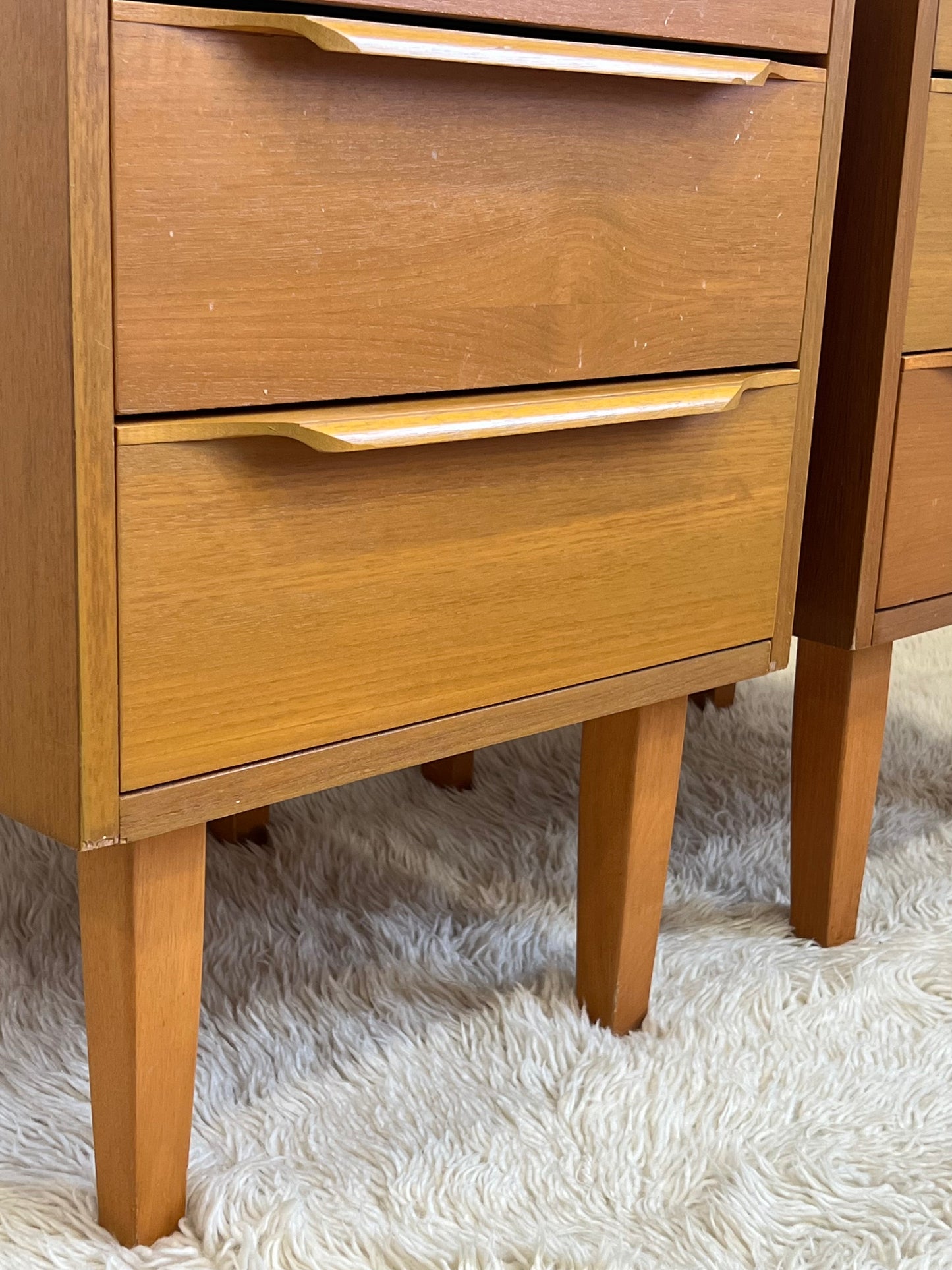 Pair of Teak Bedside Tables