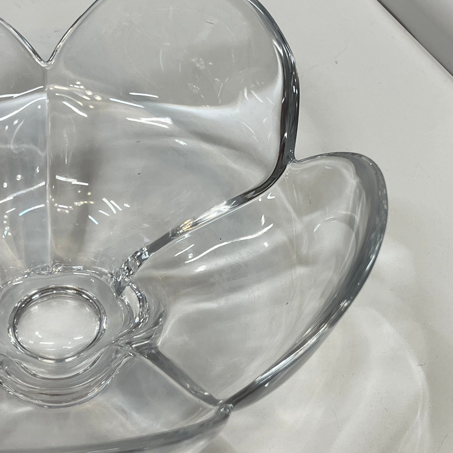 Glass Flower Bowl