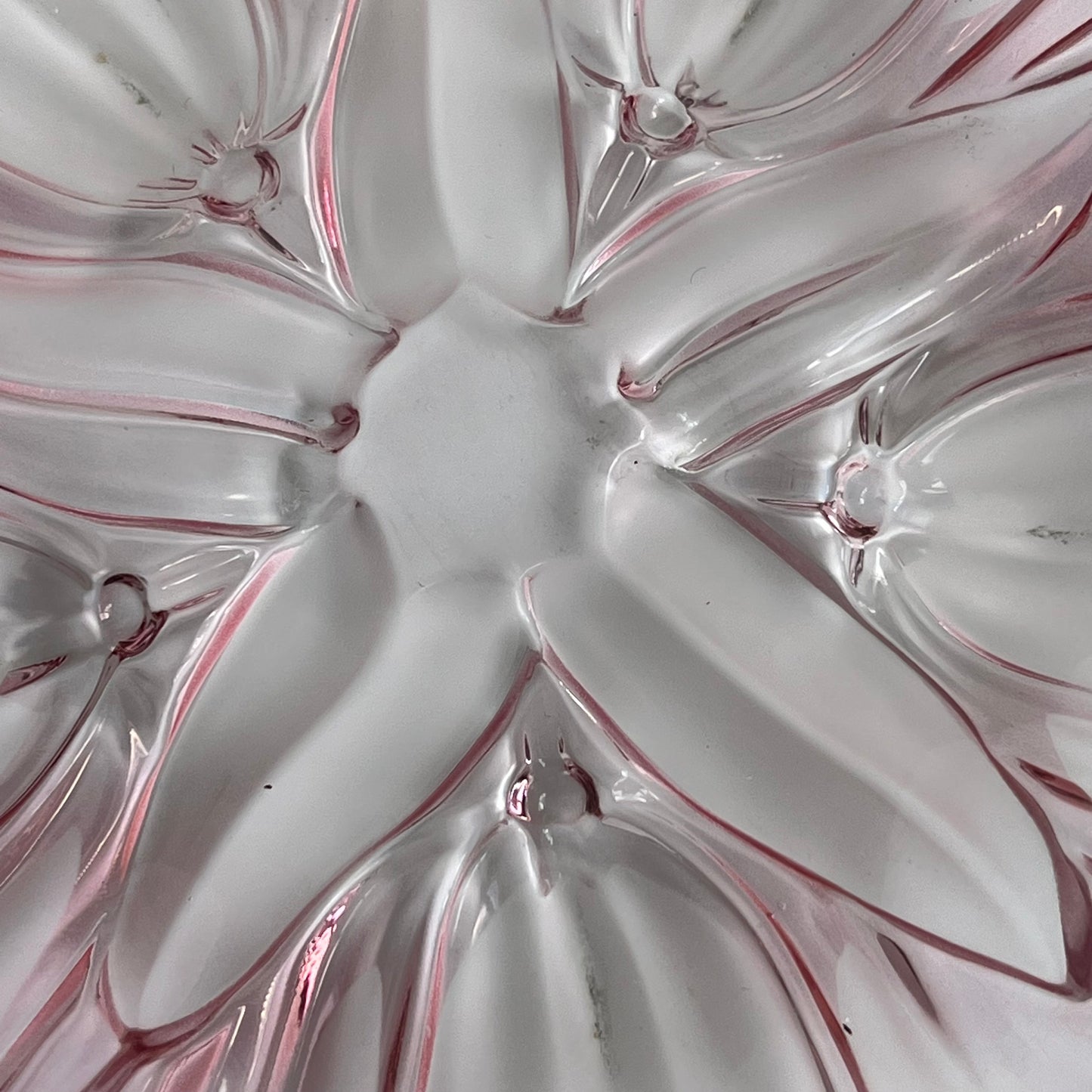 Pink Crystal Flower Plate