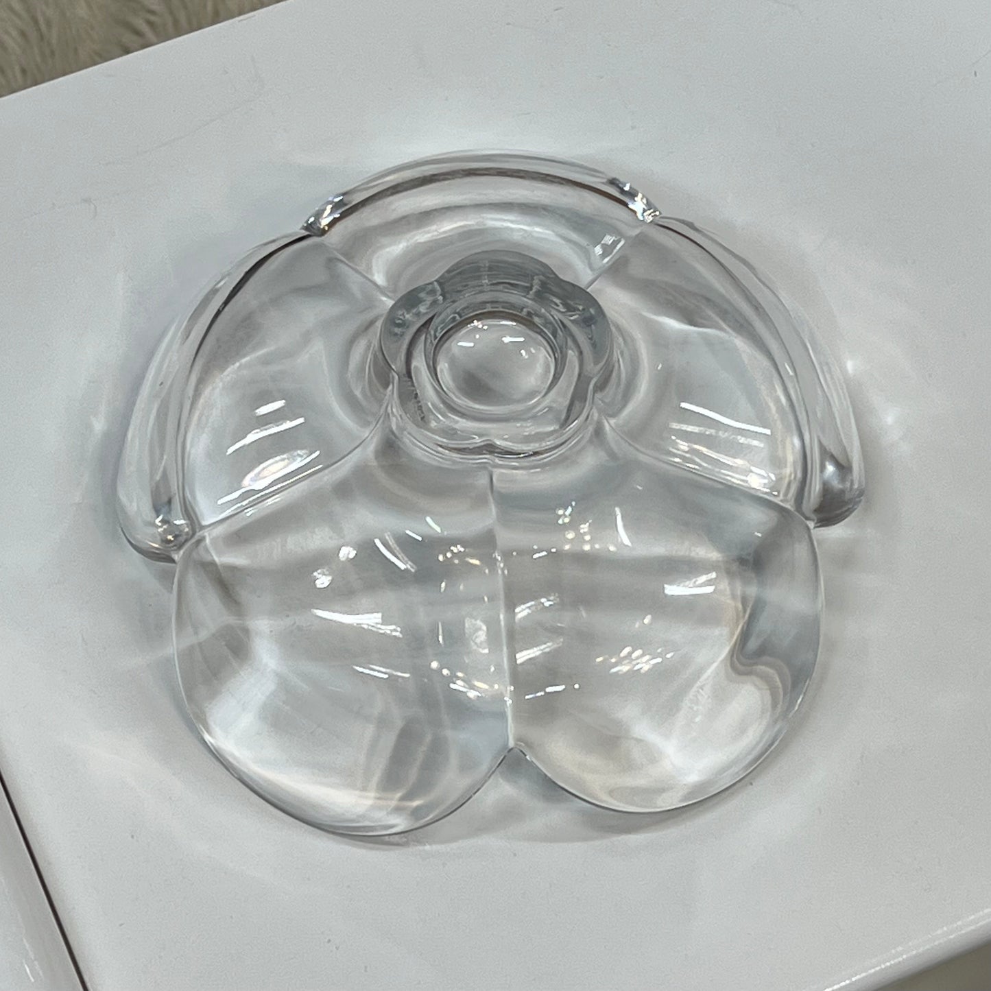 Glass Flower Bowl