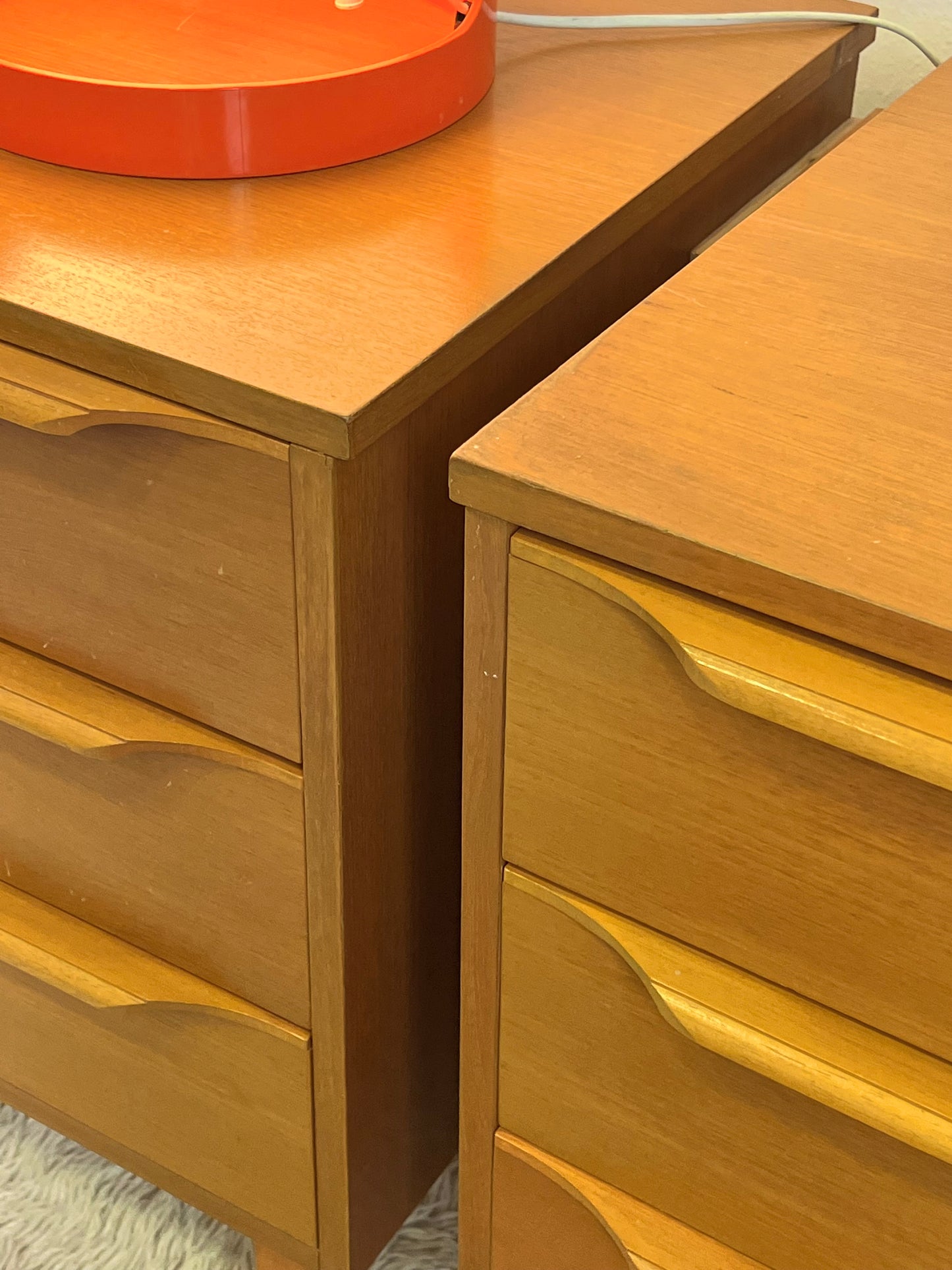 Pair of Teak Bedside Tables