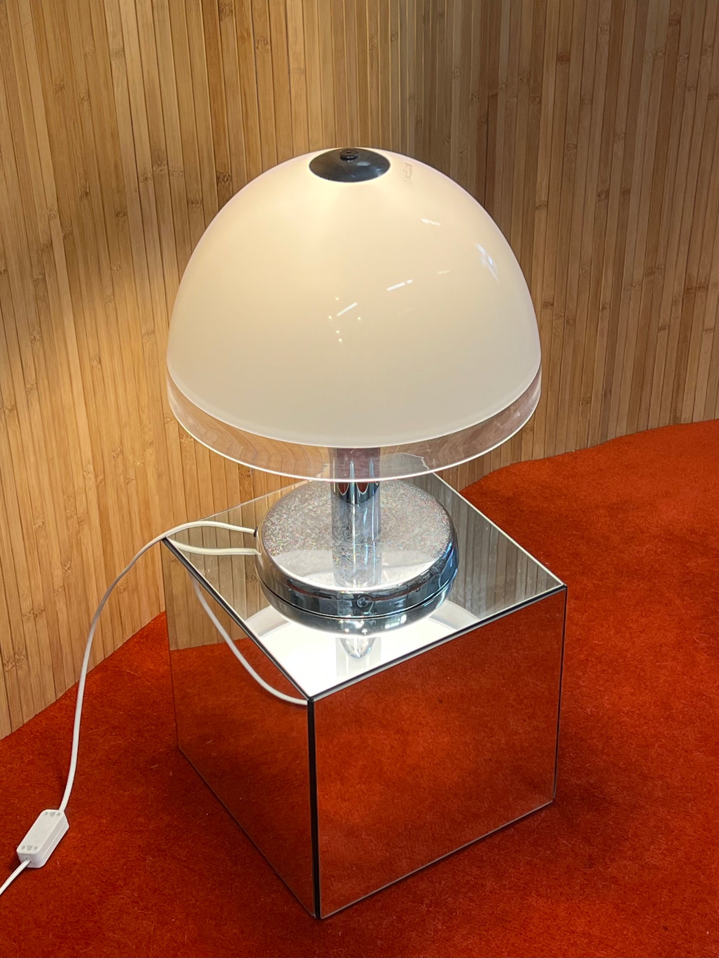 iGuzzini spa Baobab Mushroom Shade with chrome base