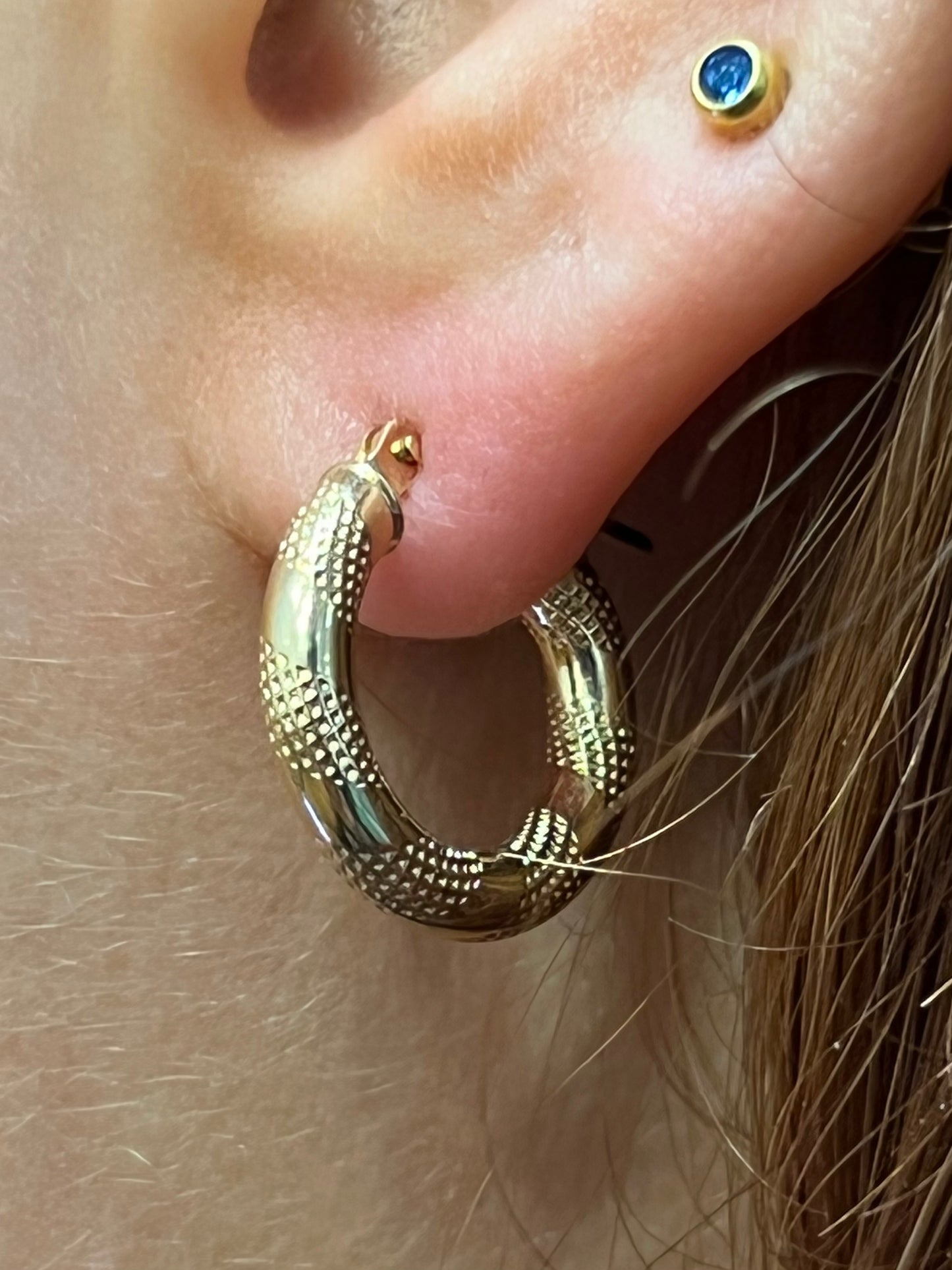9CT Gold Mini Hoop Earrings