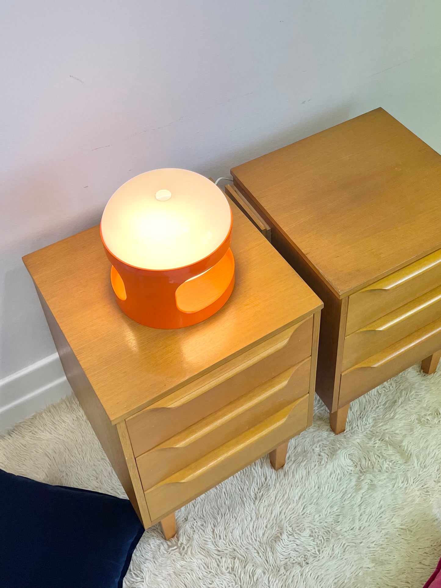 Pair of Teak Bedside Tables