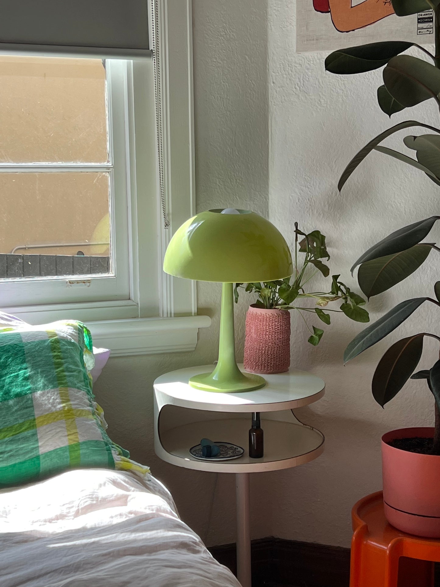 Green Mushroom Lamp (pair available)