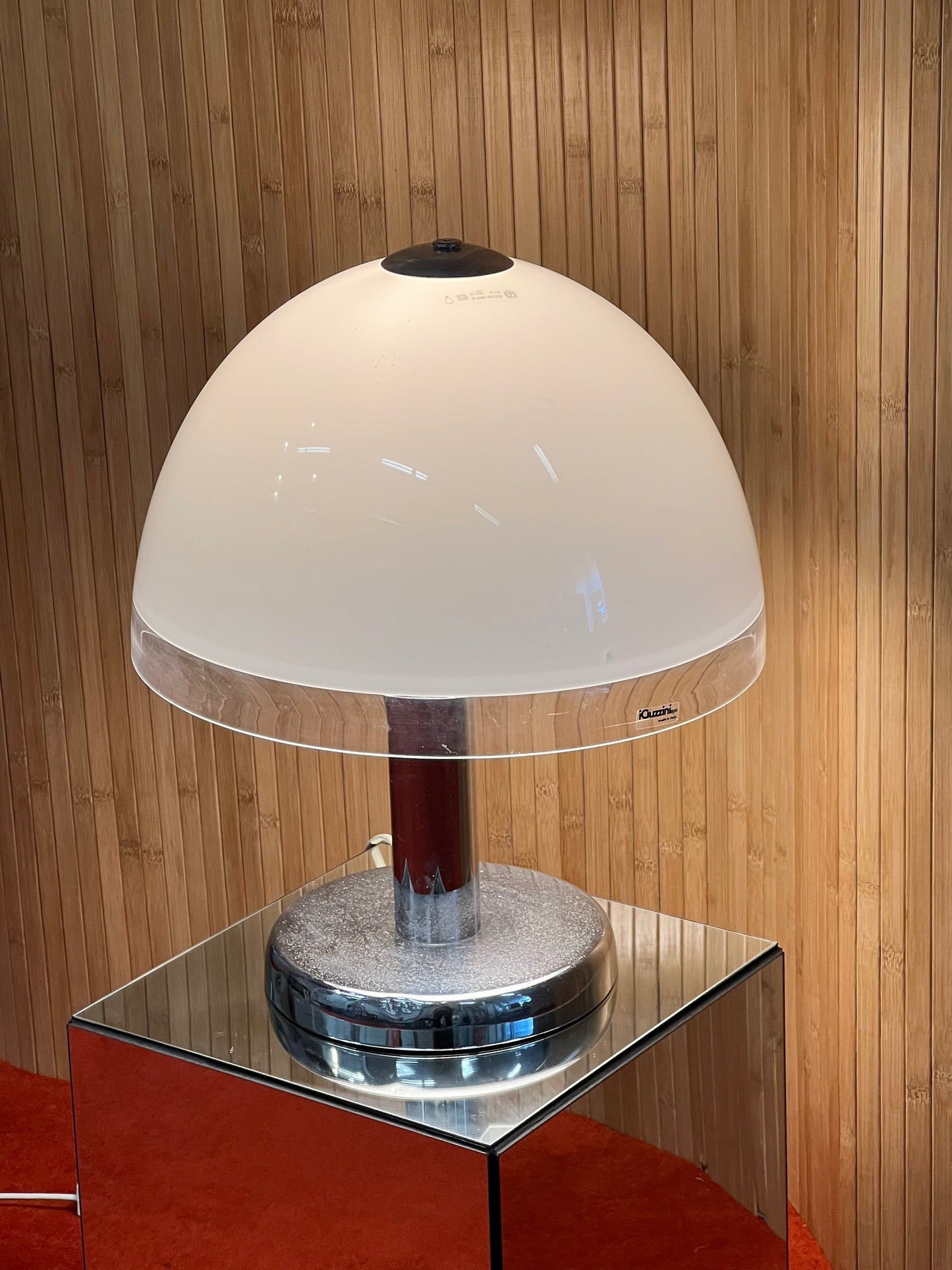 iGuzzini spa Baobab Mushroom Shade with chrome base