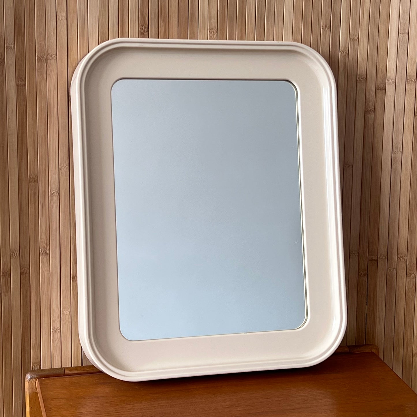 Plastic light beige Mirror