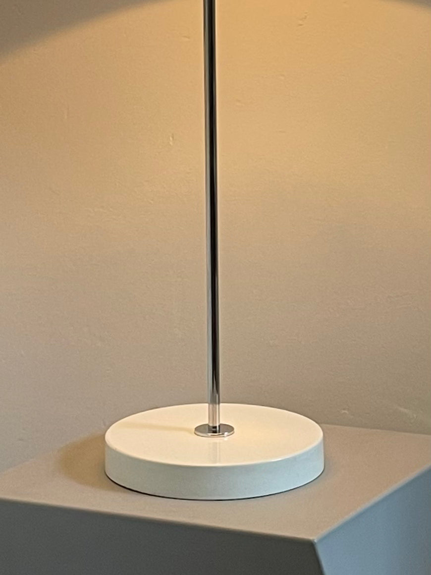 White Domed Lucite Mushroom Lamp