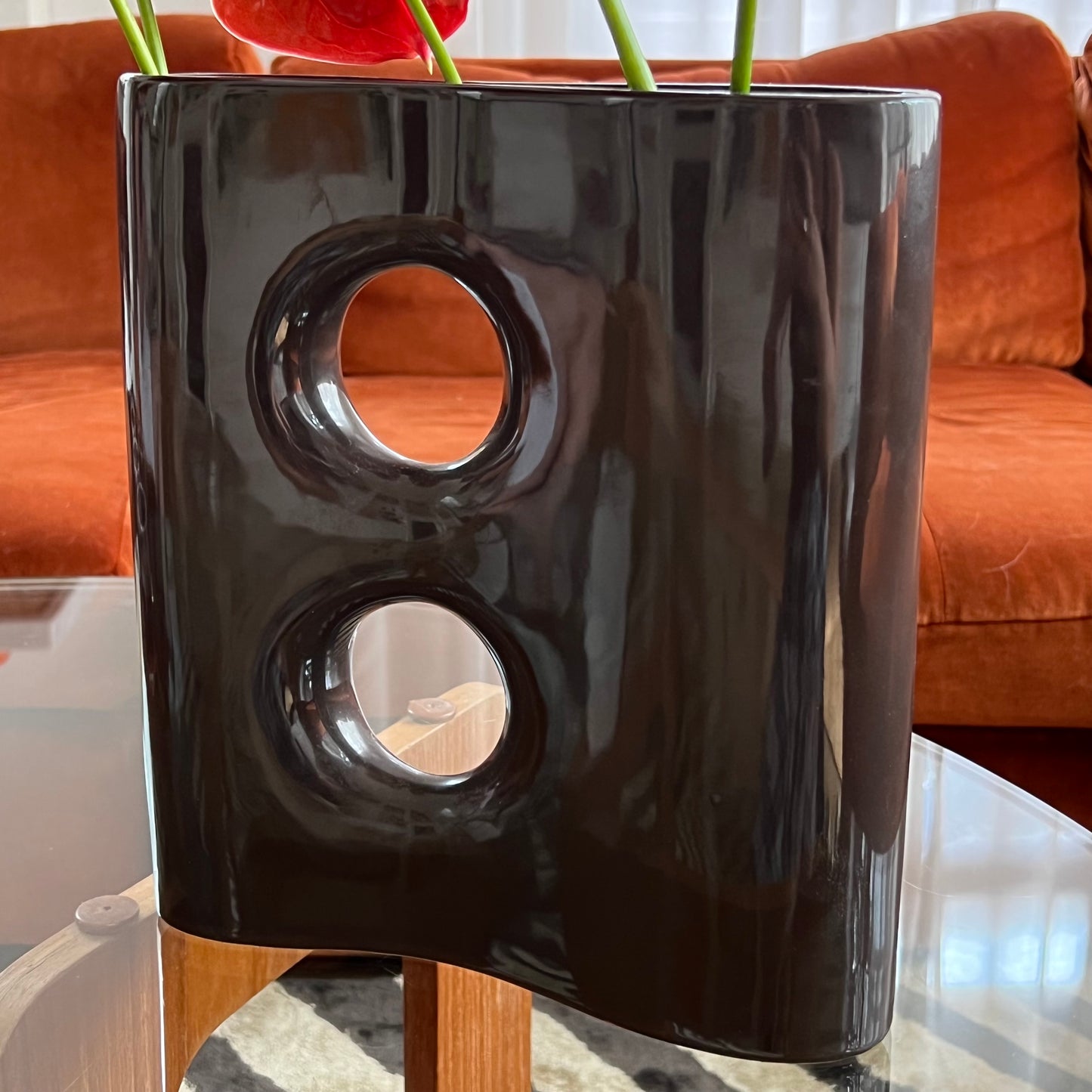 Retro Ceramic Brown Vase