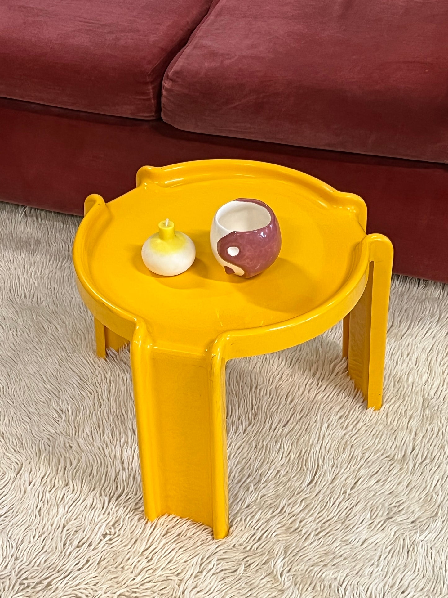 Yellow Kartell Nesting Table