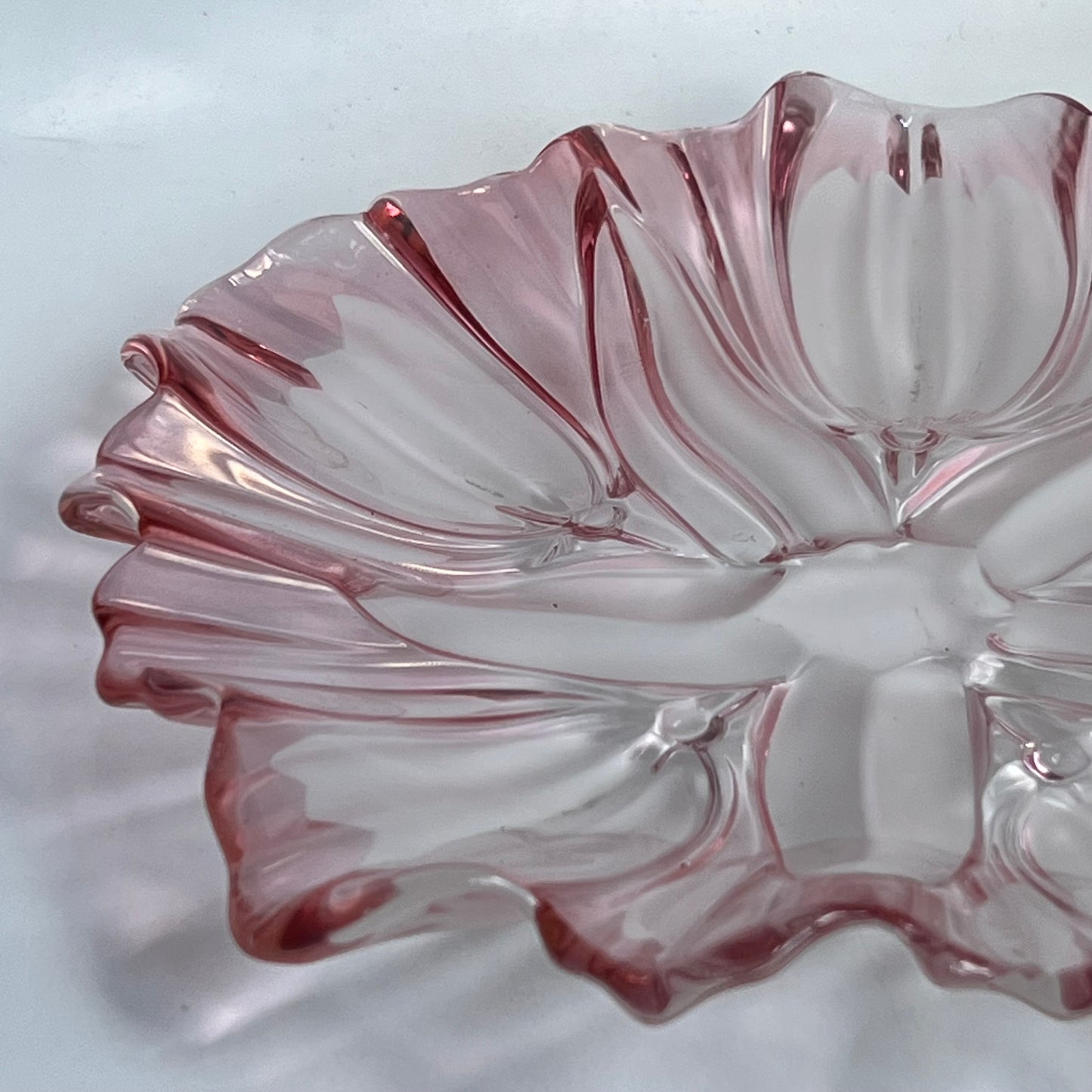 Pink Crystal Flower Plate