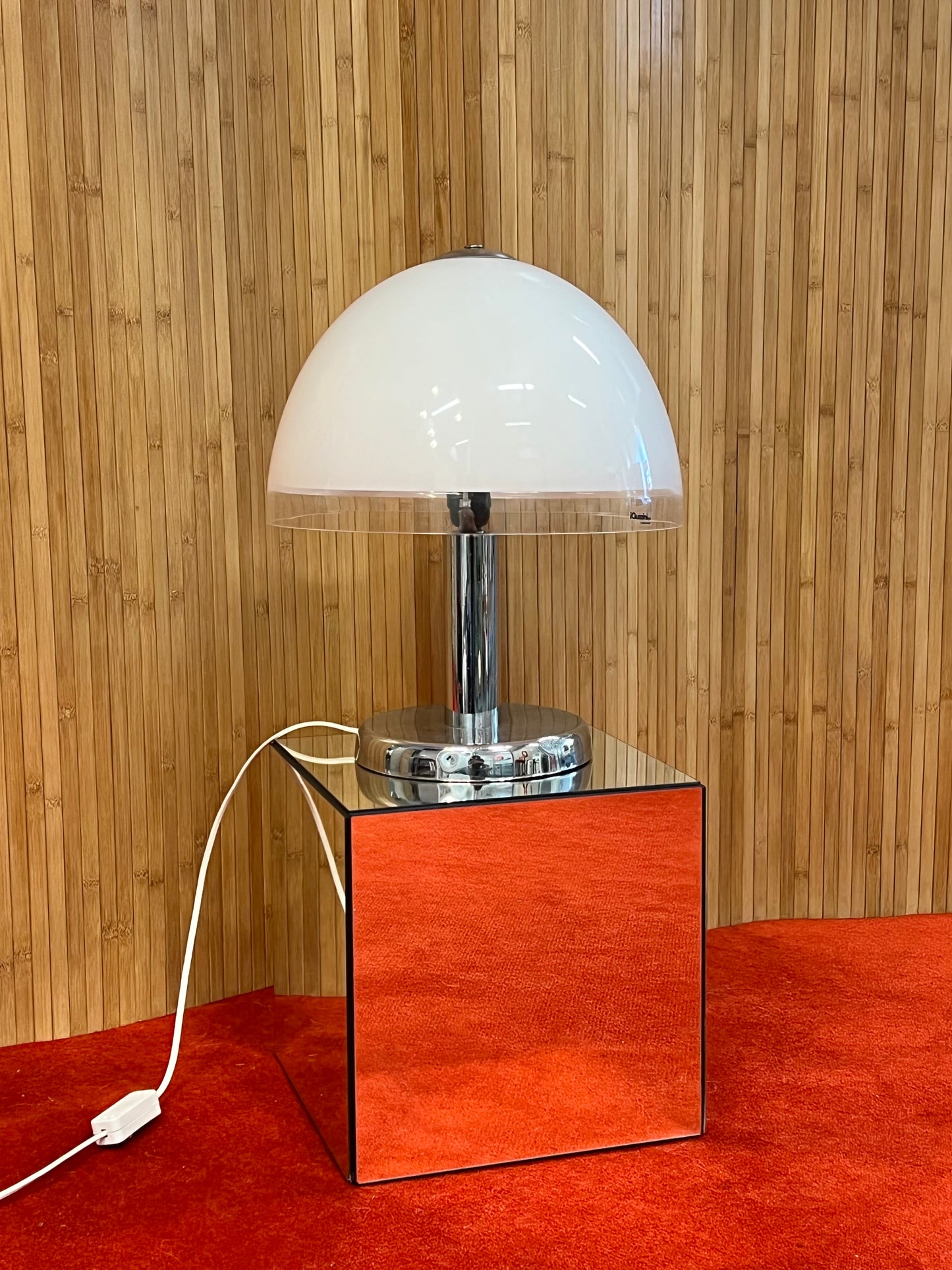 iGuzzini spa Baobab Mushroom Shade with chrome base