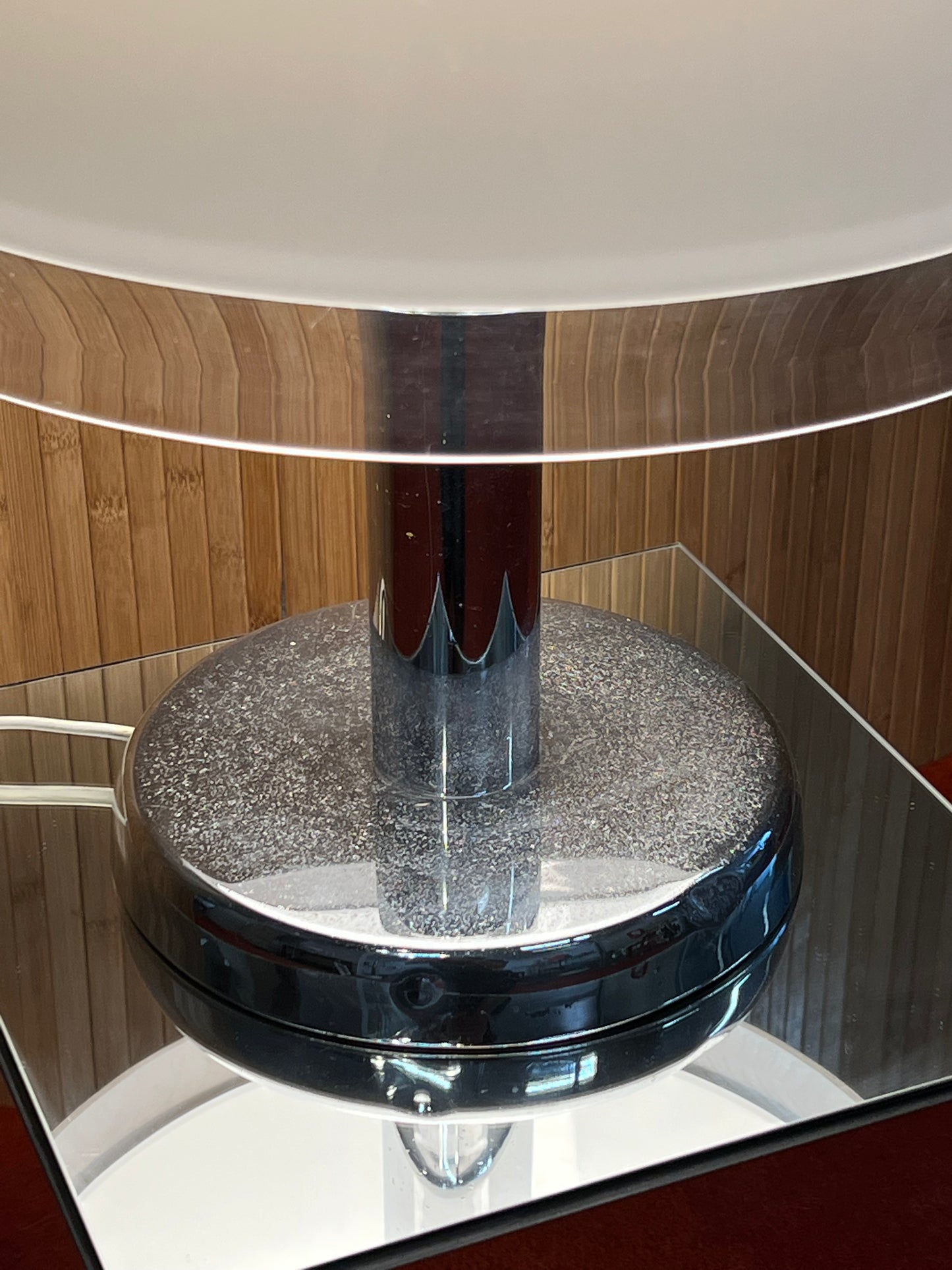 iGuzzini spa Baobab Mushroom Shade with chrome base
