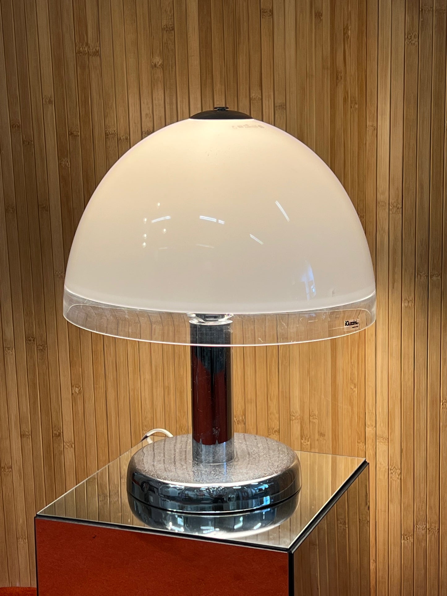 iGuzzini spa Baobab Mushroom Shade with chrome base