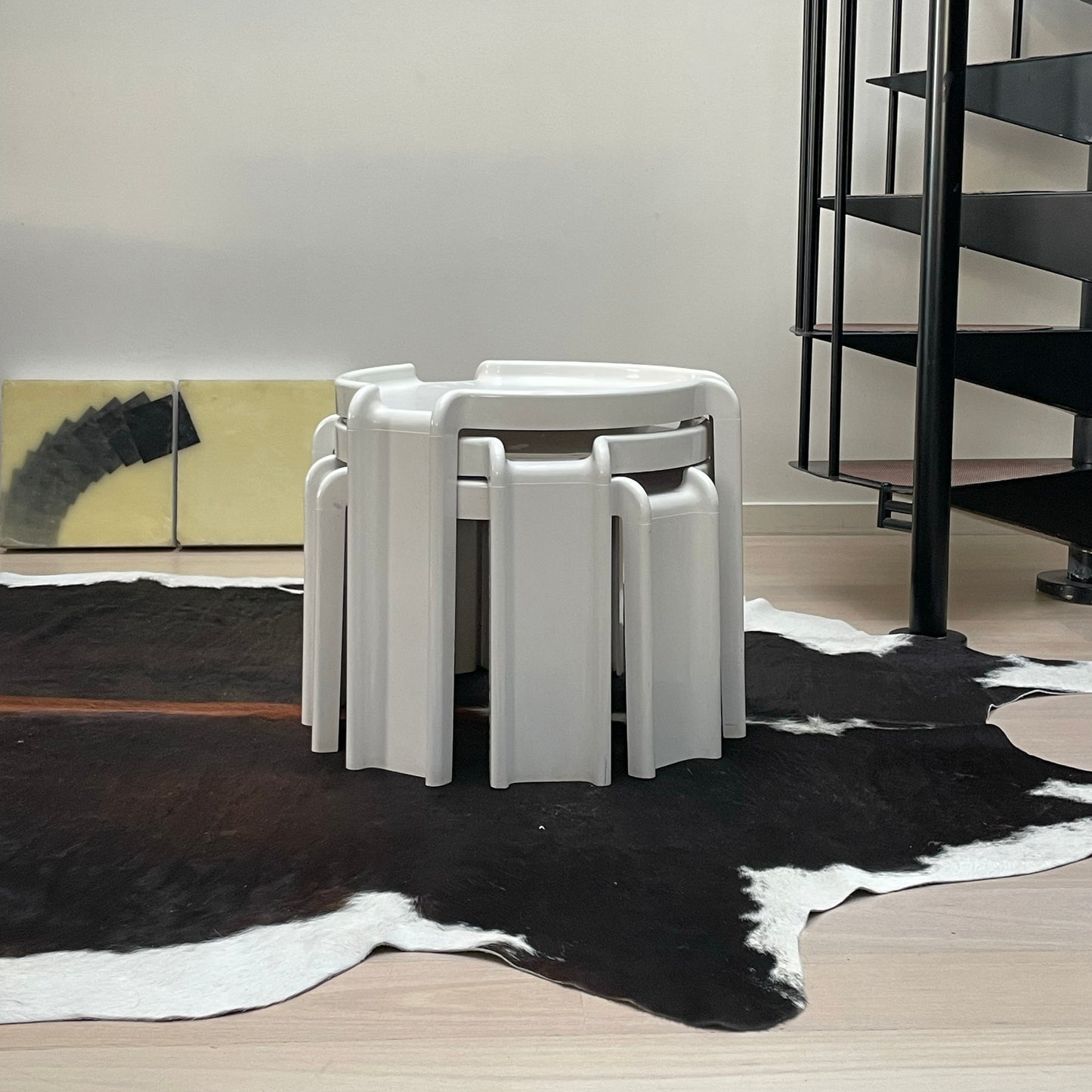 Kartell Nesting Tables in white