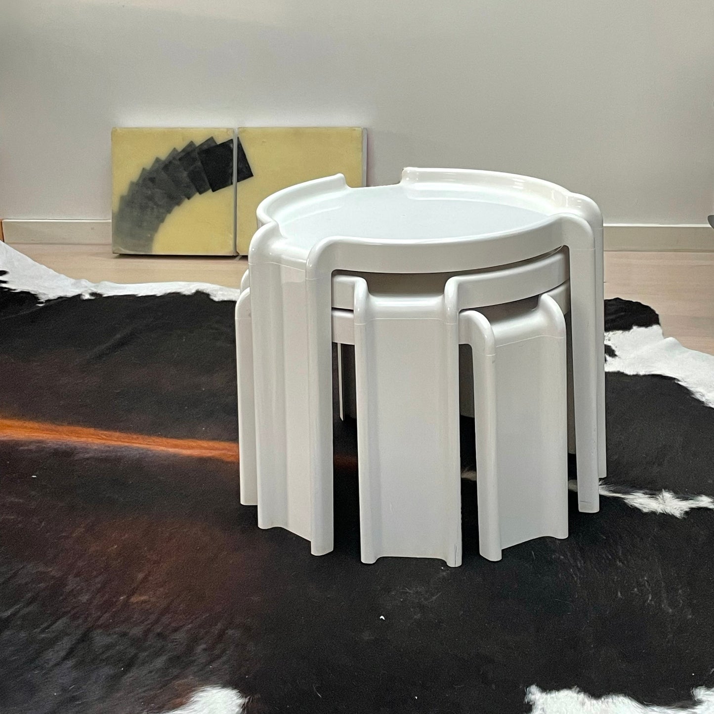 Kartell Nesting Tables in white