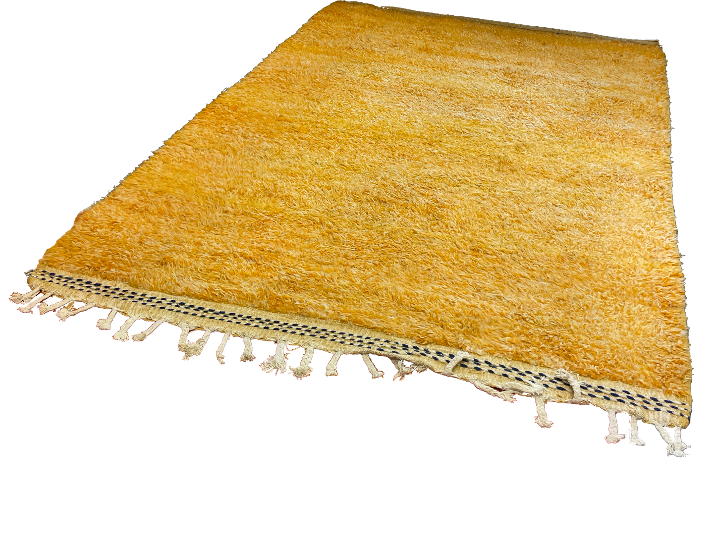 Apricot Shaggy Woollen Rug
