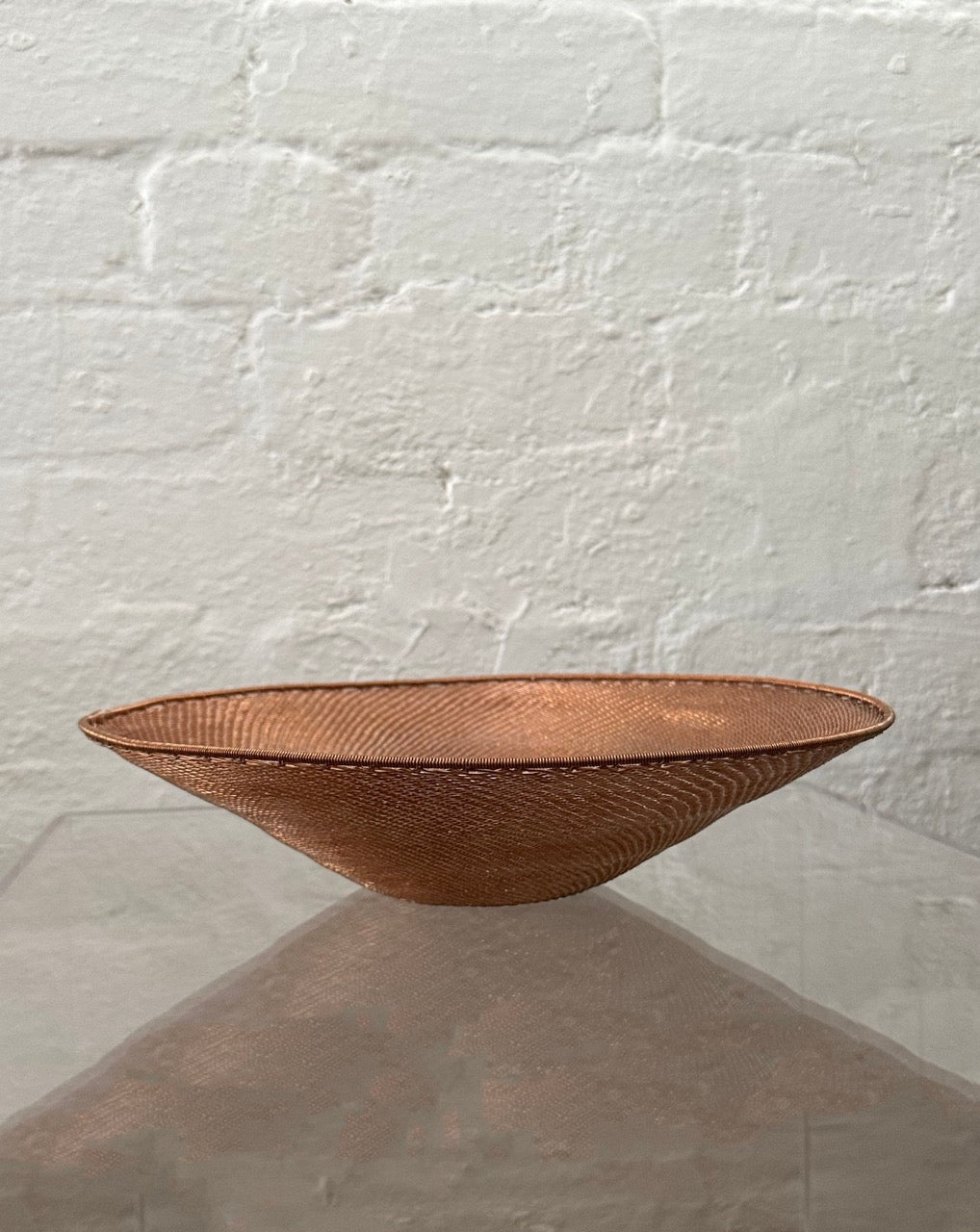 Vintage Woven Copper Bowl