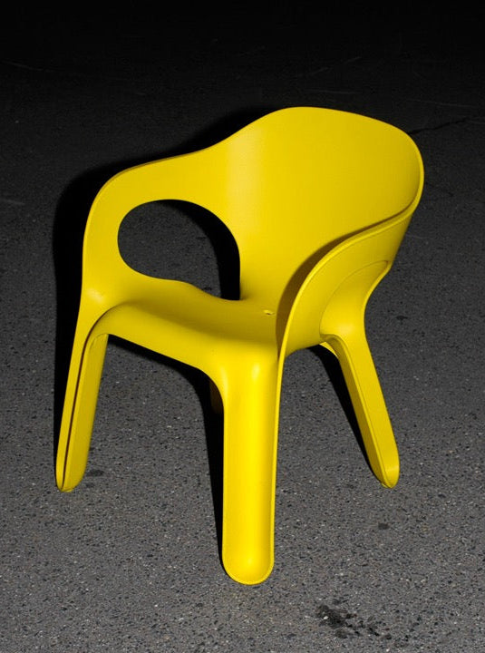 Set of 8 Yellow 'Easy' Chairs designed by Jerszy Seymour for Magis, Italy, 2004