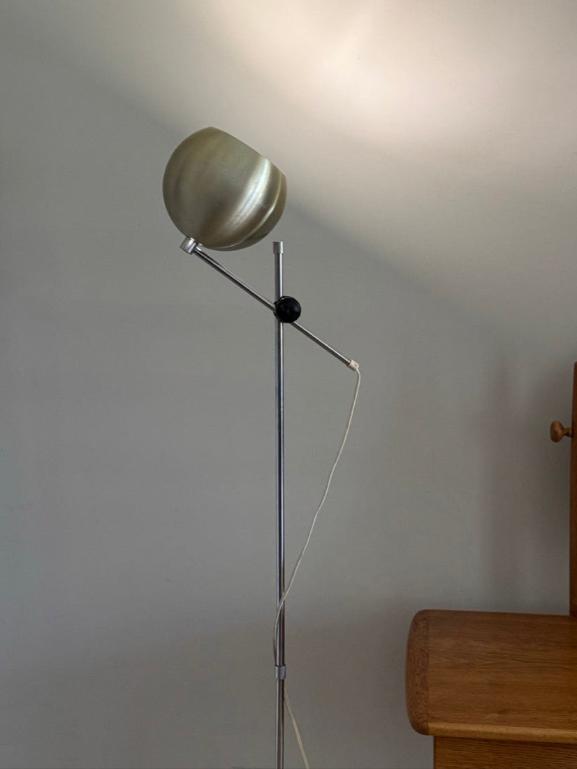 Vintage Anodised and Chrome Floor Lamp