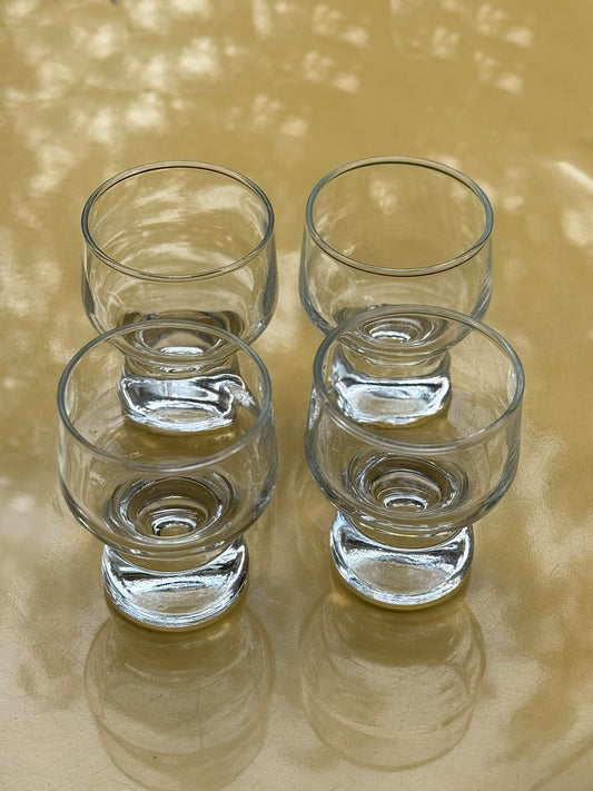 Set of 4 Crown Corning Glasses