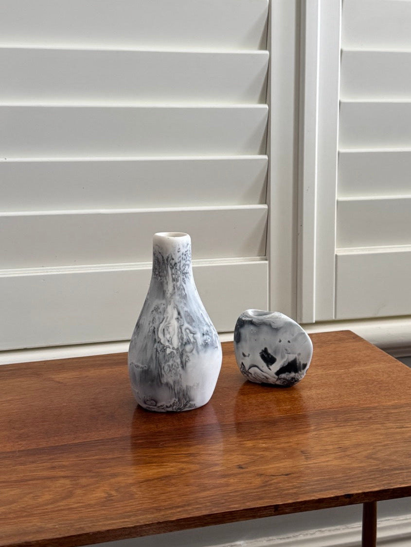 Pair of Dinosaur Designs Vases