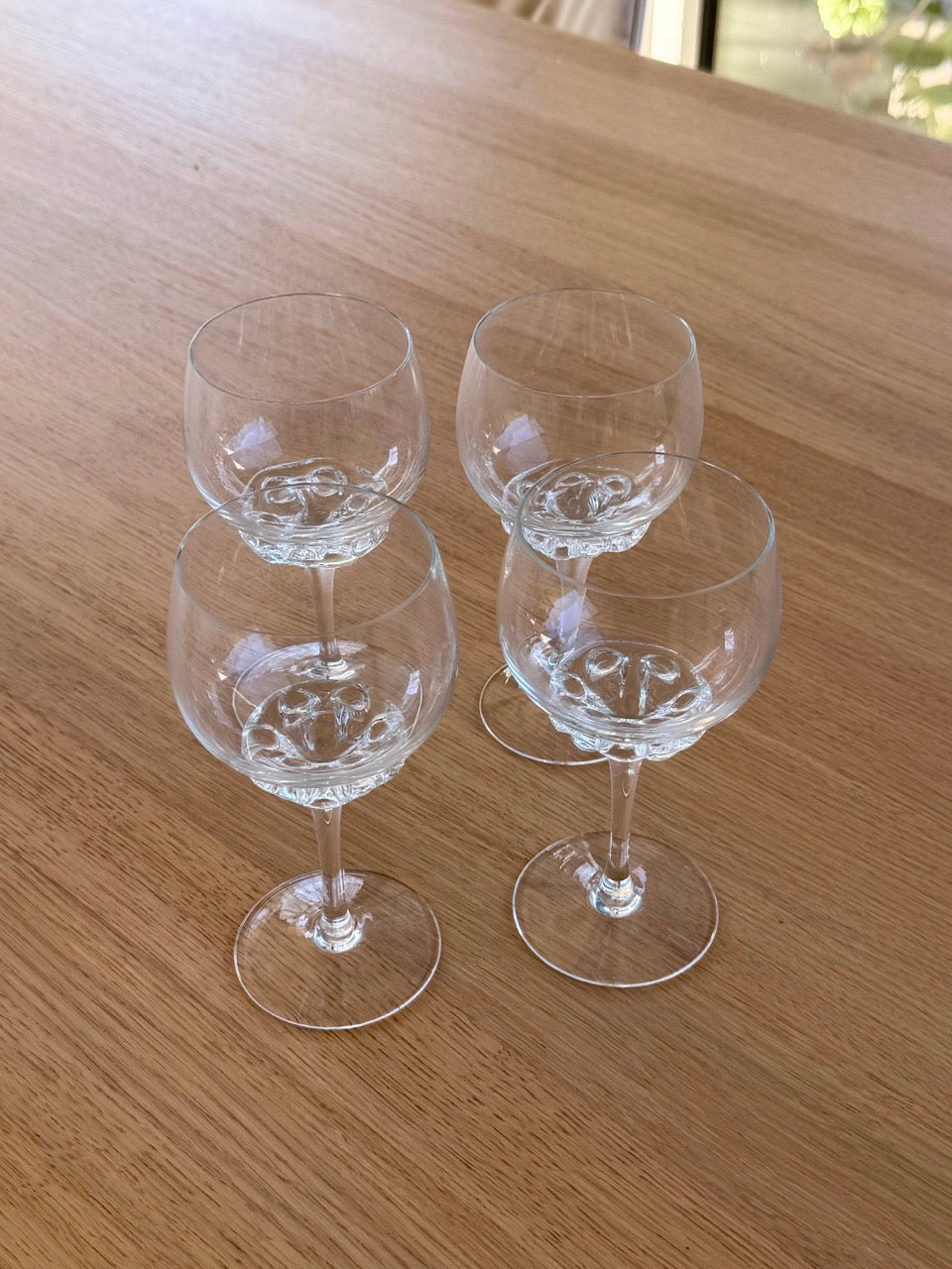 Set of 4 Vintage Wine Glasses