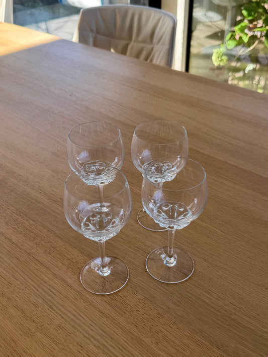 Set of 4 Vintage Wine Glasses