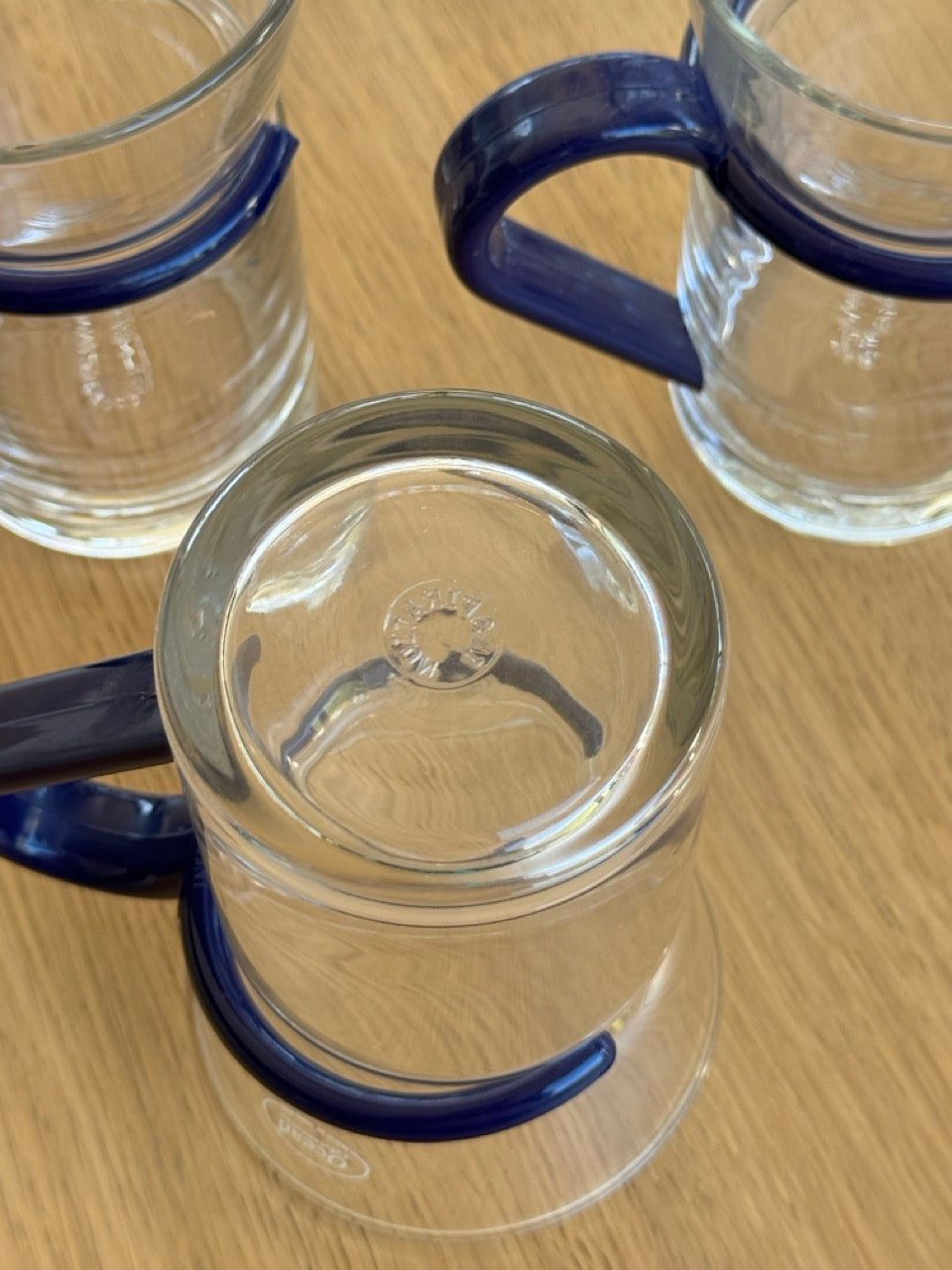 Set of 6 Ocean Glassware Mugs, Thailand, 1990s